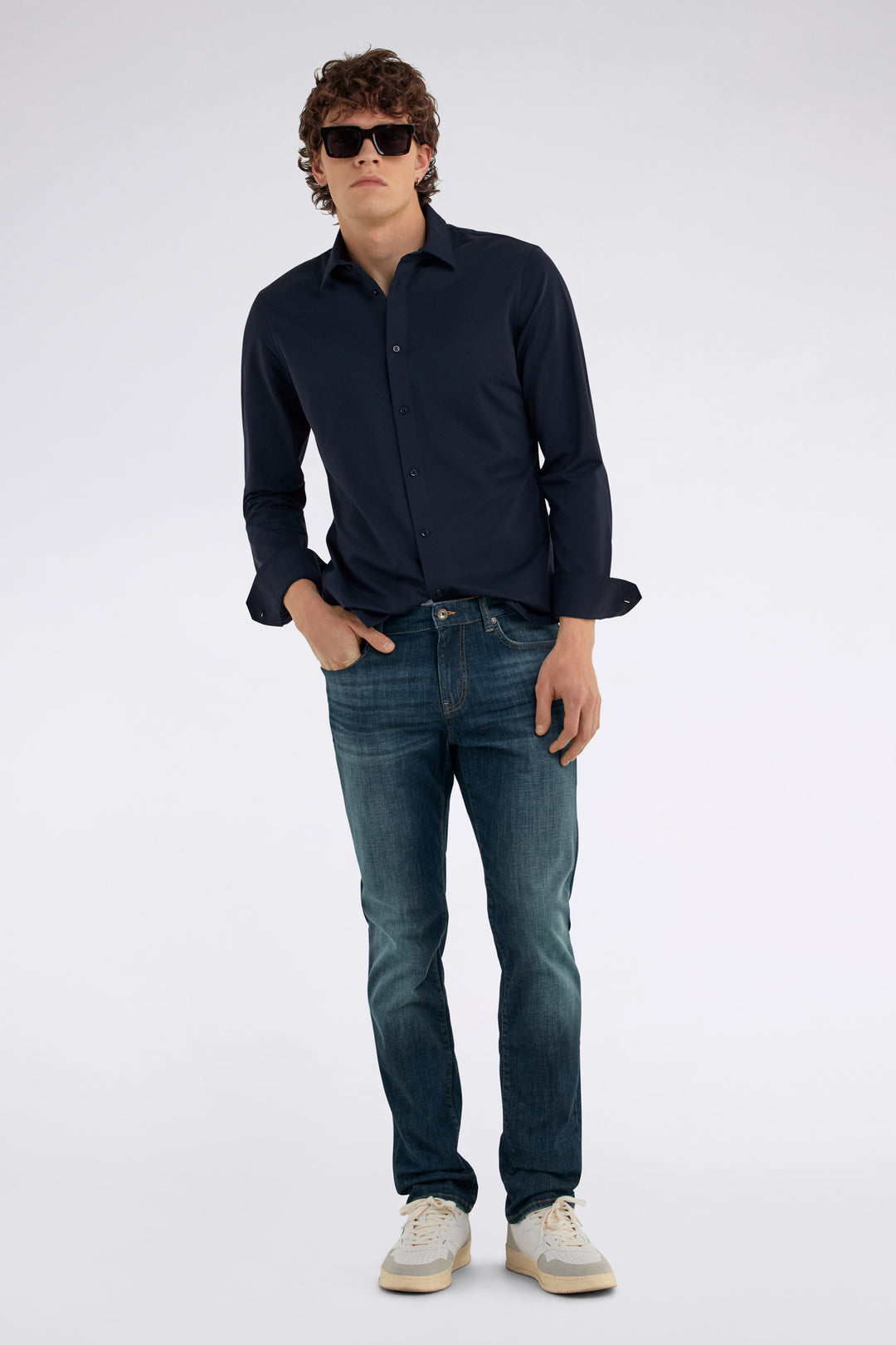 Kin/S in Navy Blue Hemden GAS