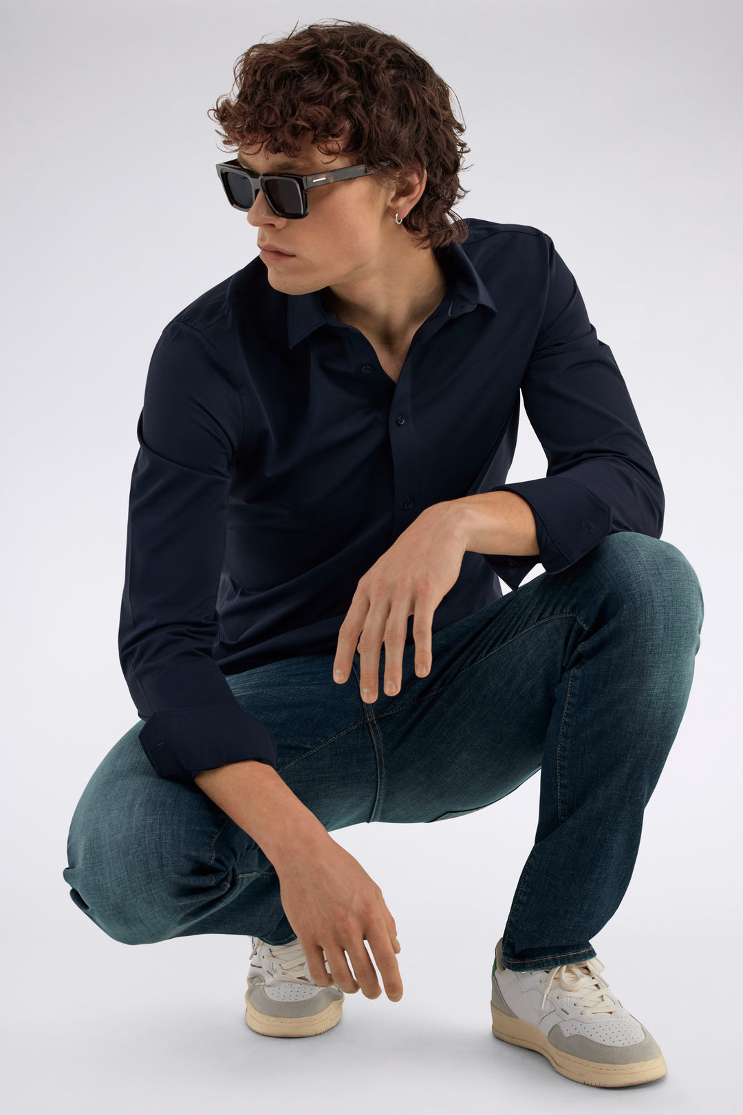 Kin/S in Navy Blue Hemden GAS