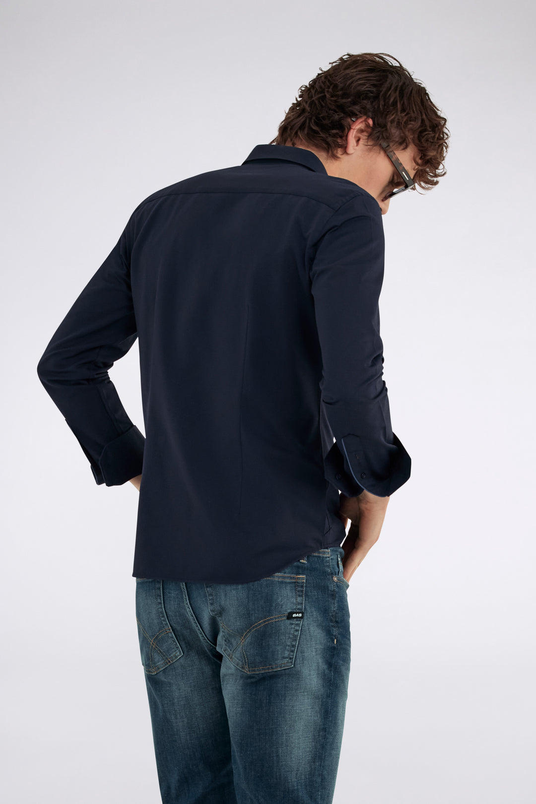 Kin/S in Navy Blue Hemden GAS