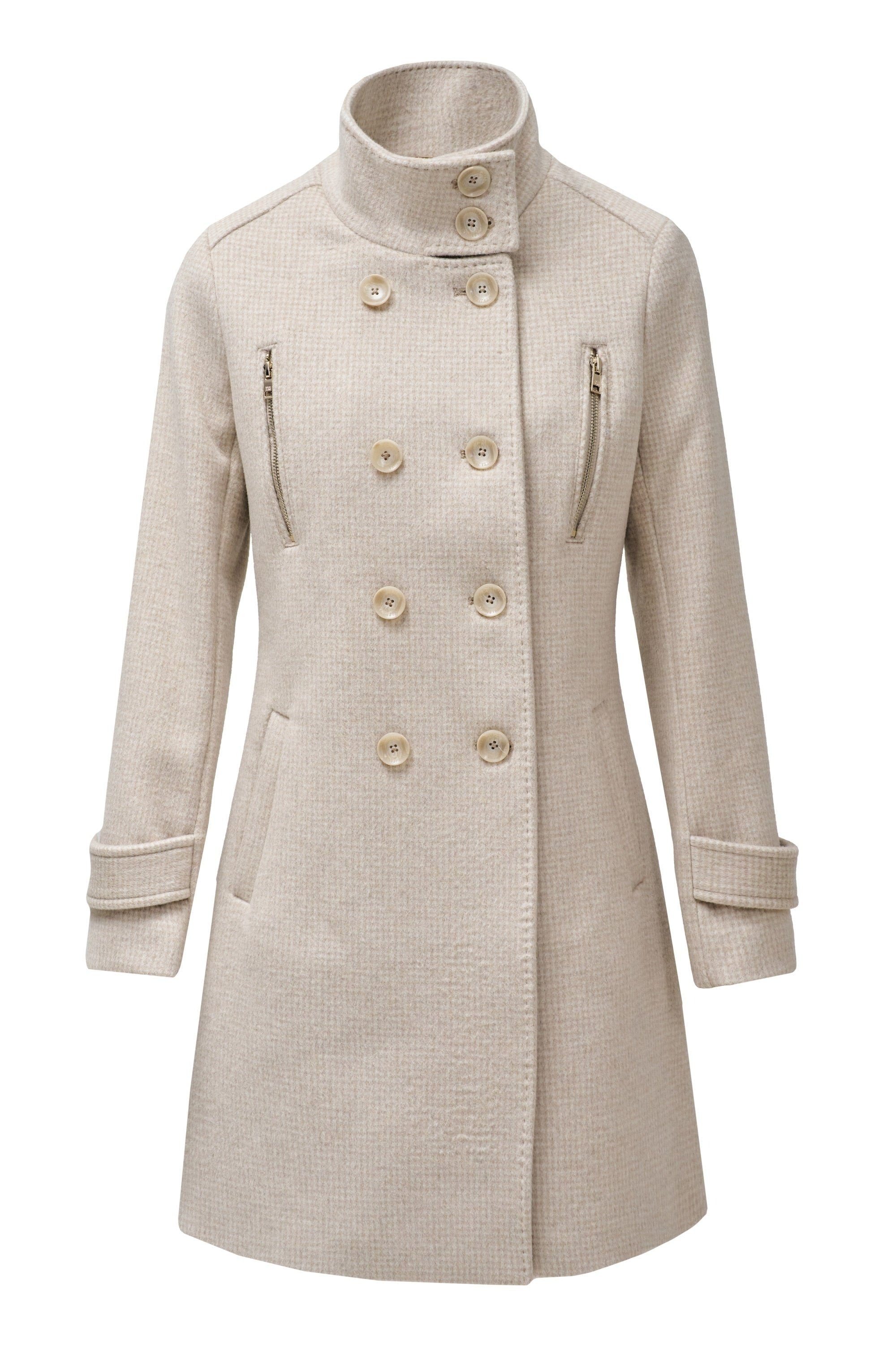 Grace Long Woolen Coat in Light Beige V1 Jacken Salsa Jeans