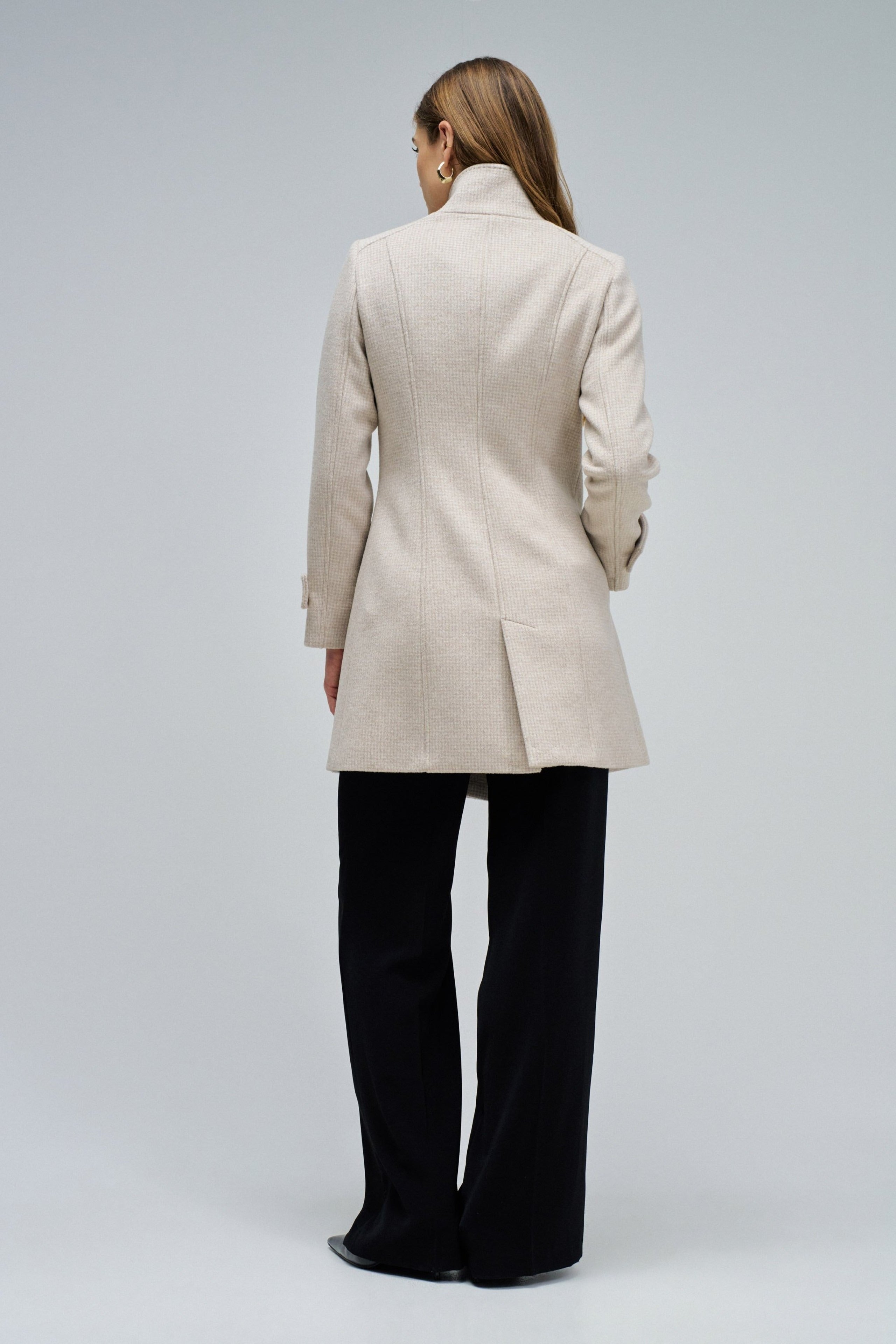 Grace Long Woolen Coat in Light Beige V1 Jacken Salsa Jeans
