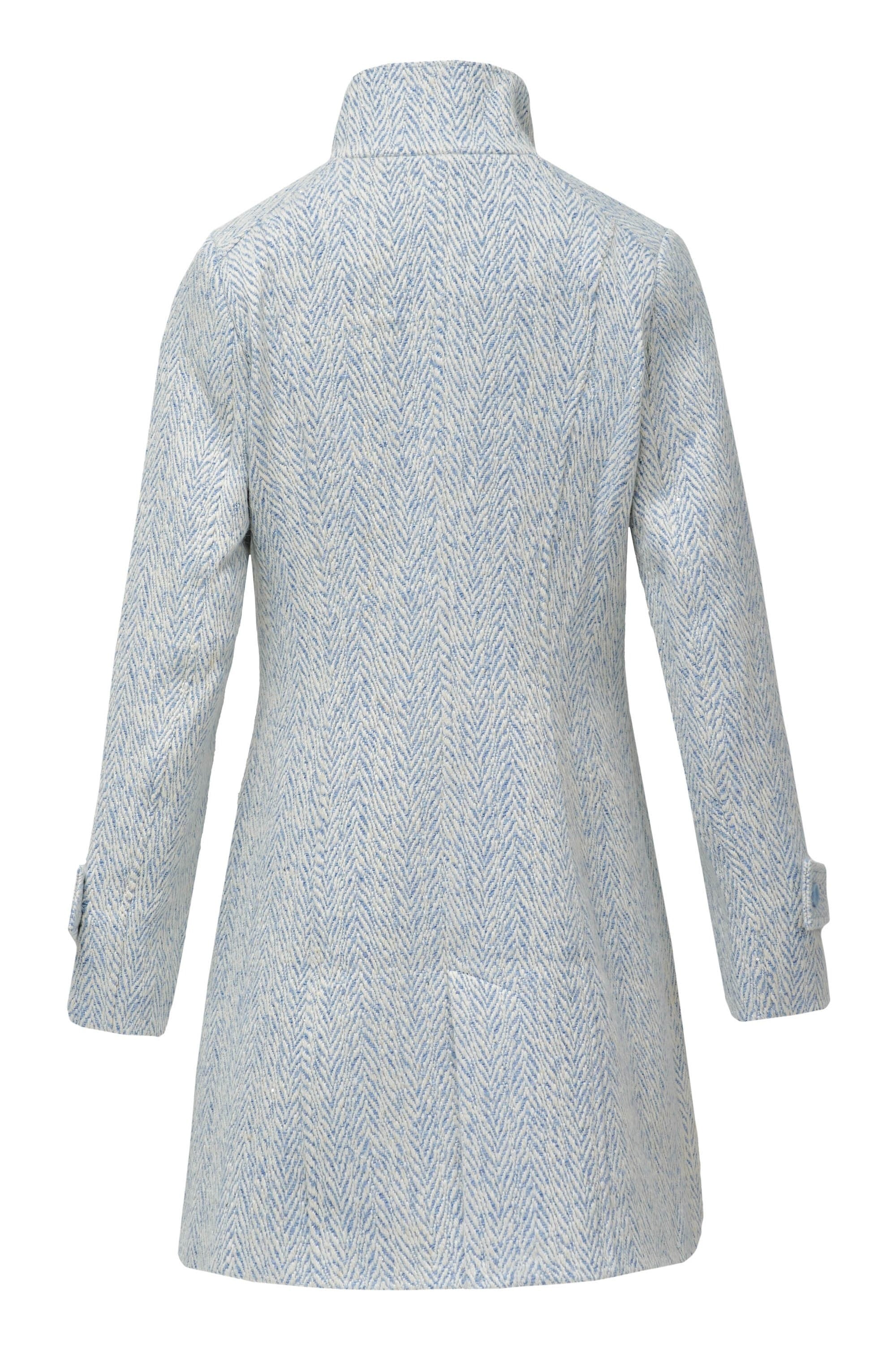 Grace Long Woolen Coat in Light Blue V1 Jacken Salsa Jeans
