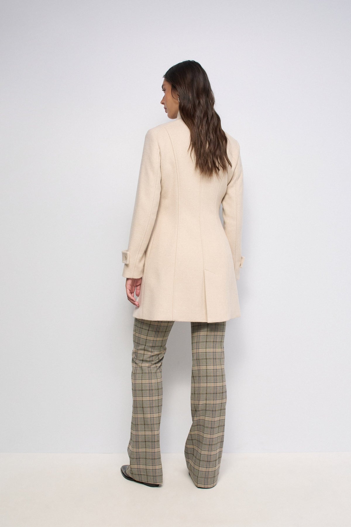 Langer Wollmantel Grace in Light Brown V1 Jacken Salsa Jeans