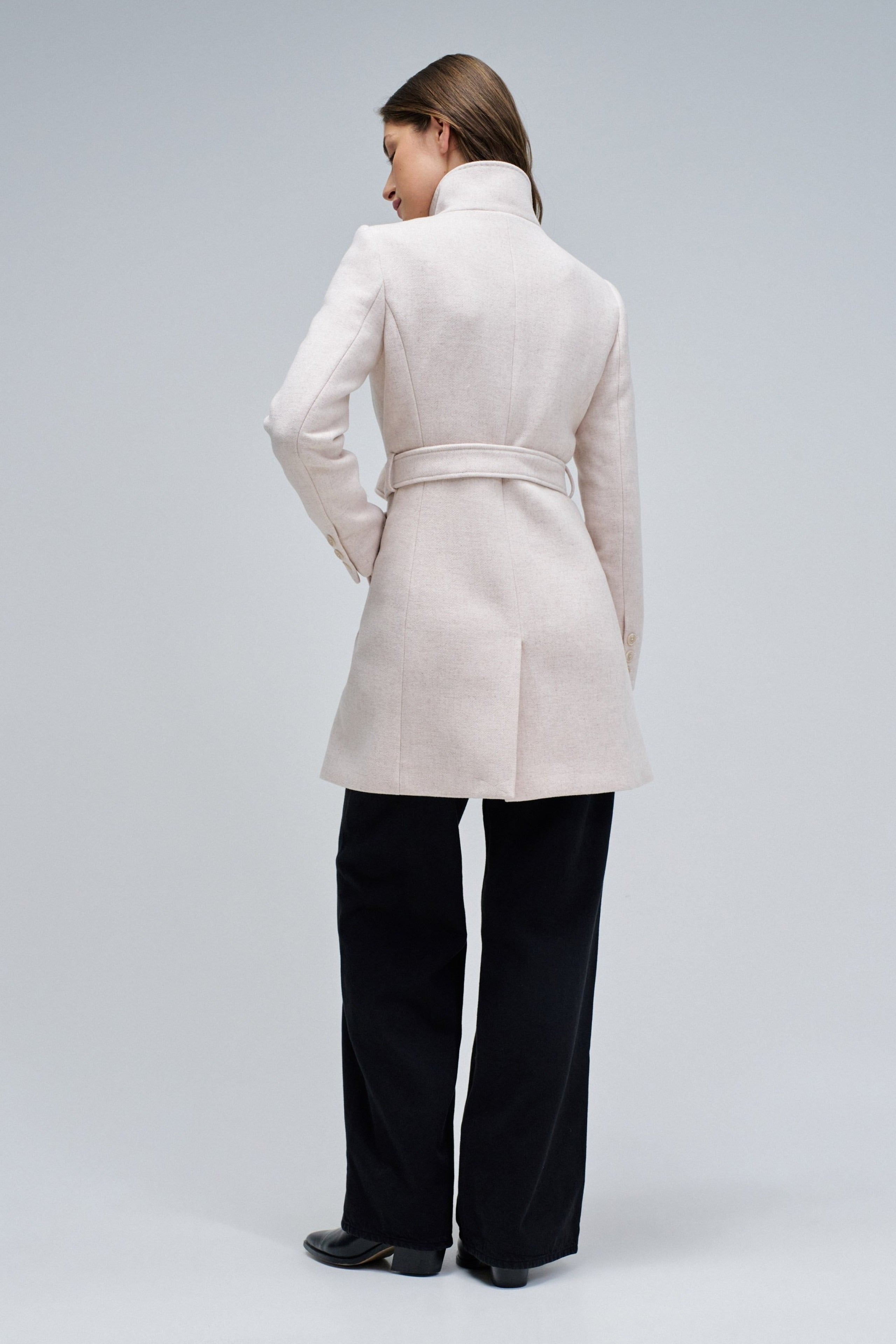 The Reimagined Wool Coat in Light Beige V1 Jacken Salsa Jeans
