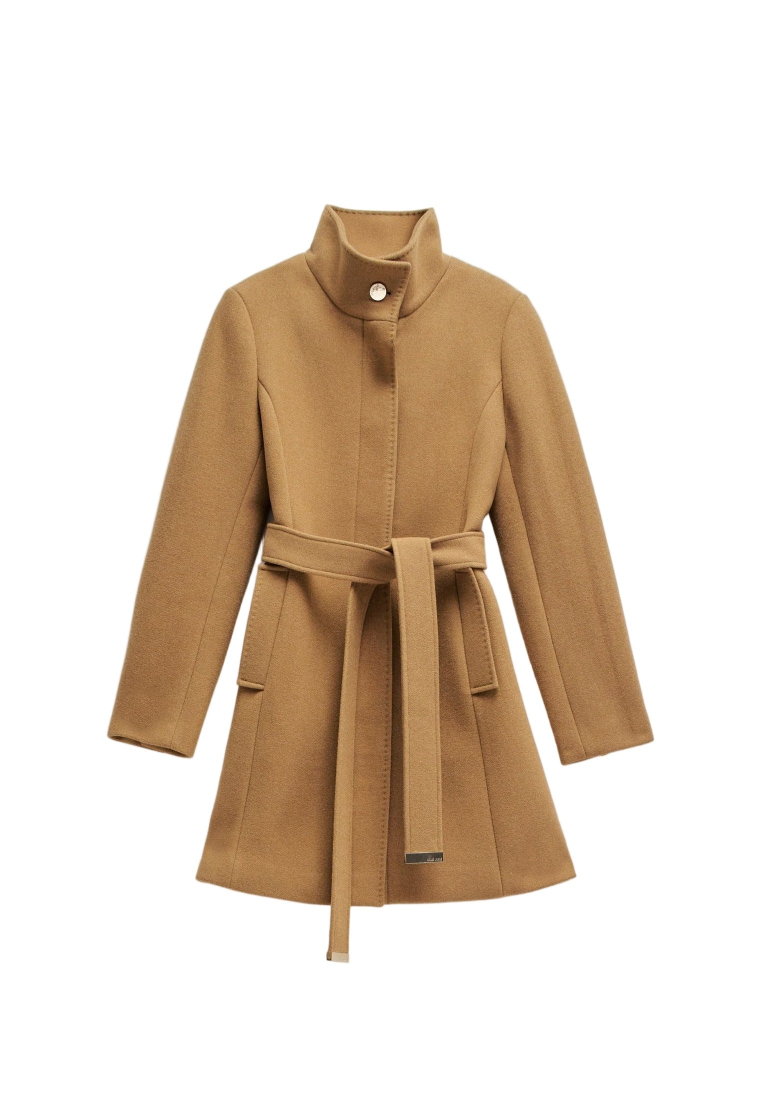 The Reimagined Wool Coat in Dark Beige Jacken Salsa Jeans