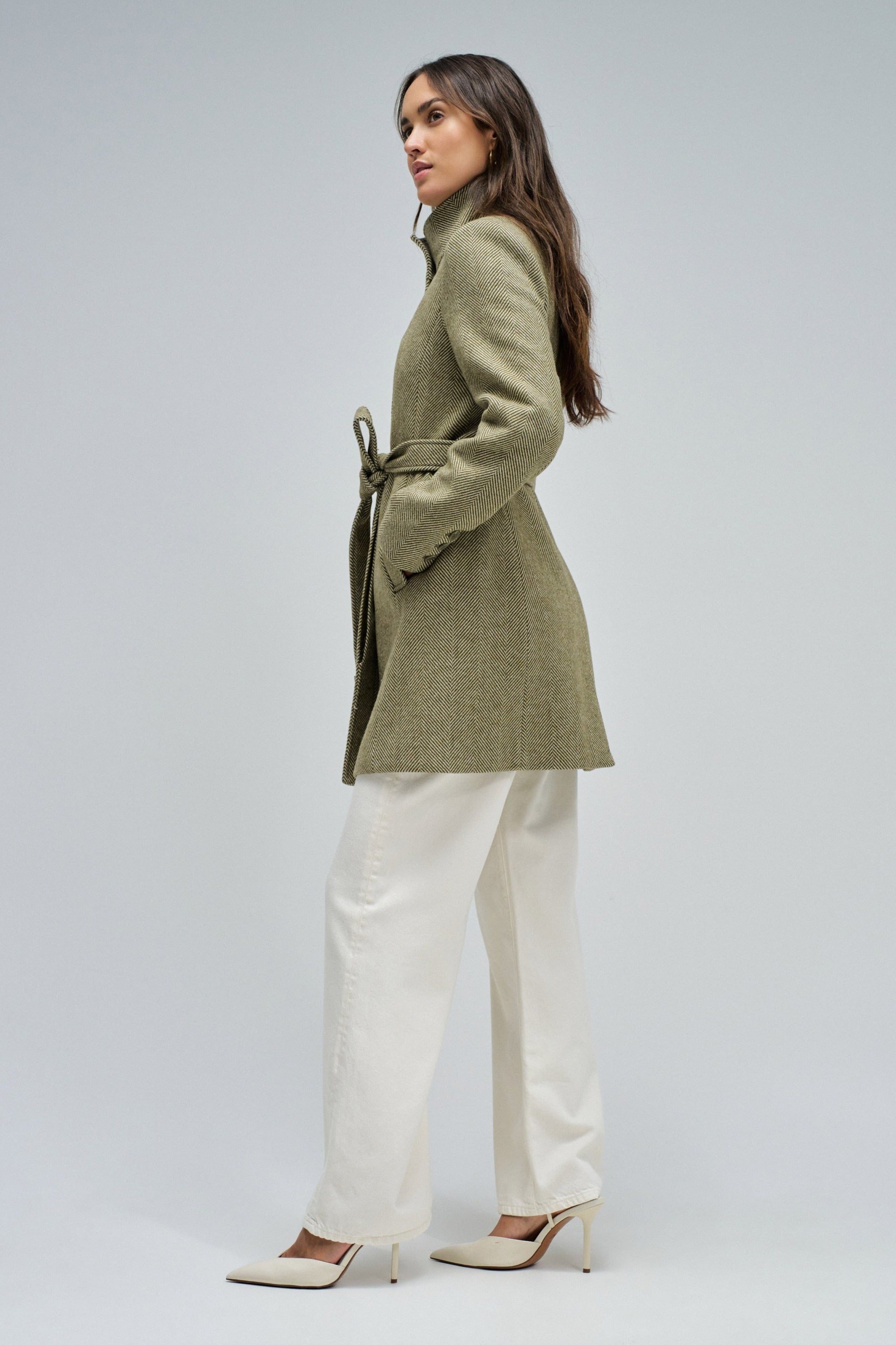 The Reimagined Wool Coat in Dark Grey Jacken Salsa Jeans