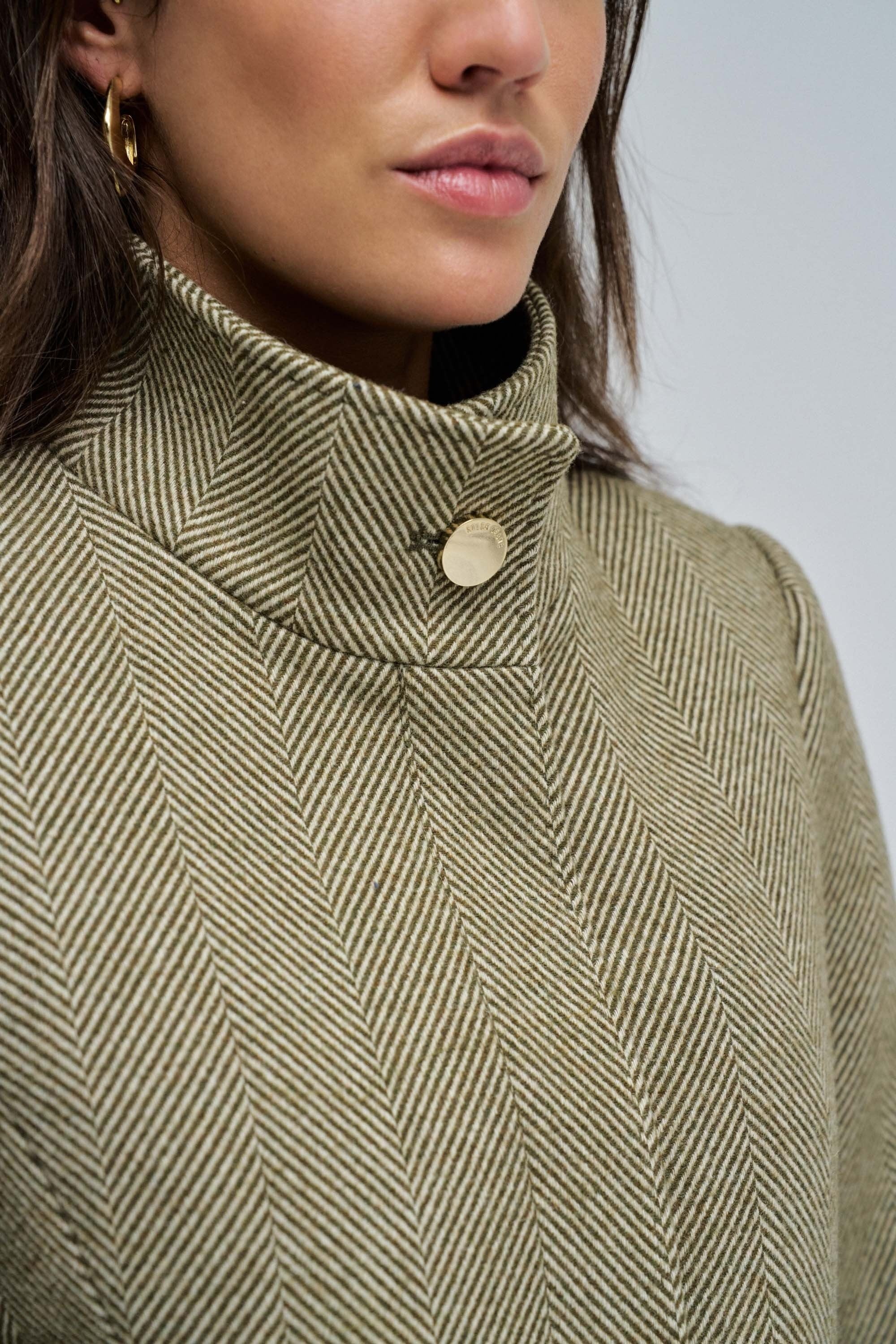 The Reimagined Wool Coat in Dark Grey Jacken Salsa Jeans