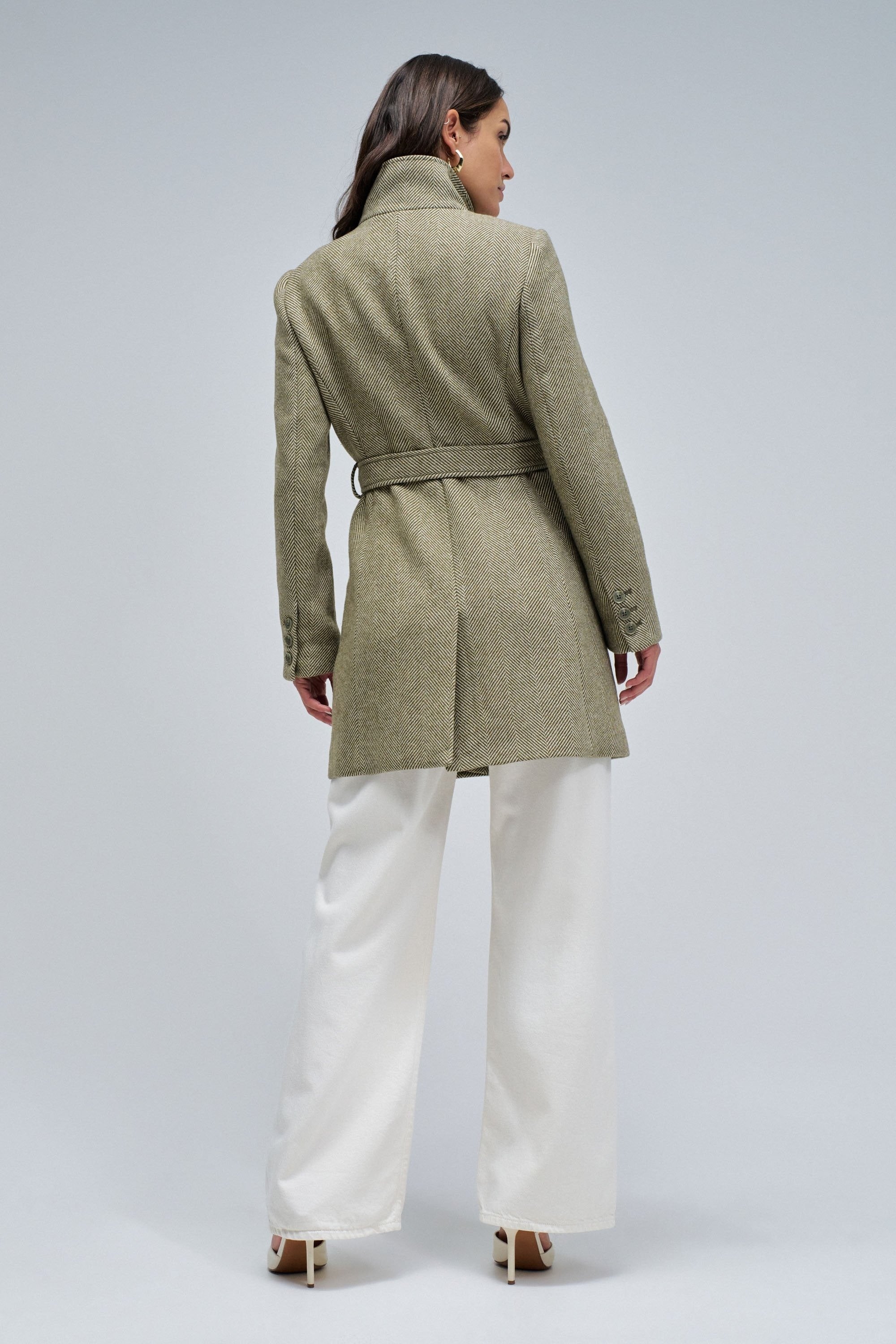 The Reimagined Wool Coat in Dark Grey Jacken Salsa Jeans