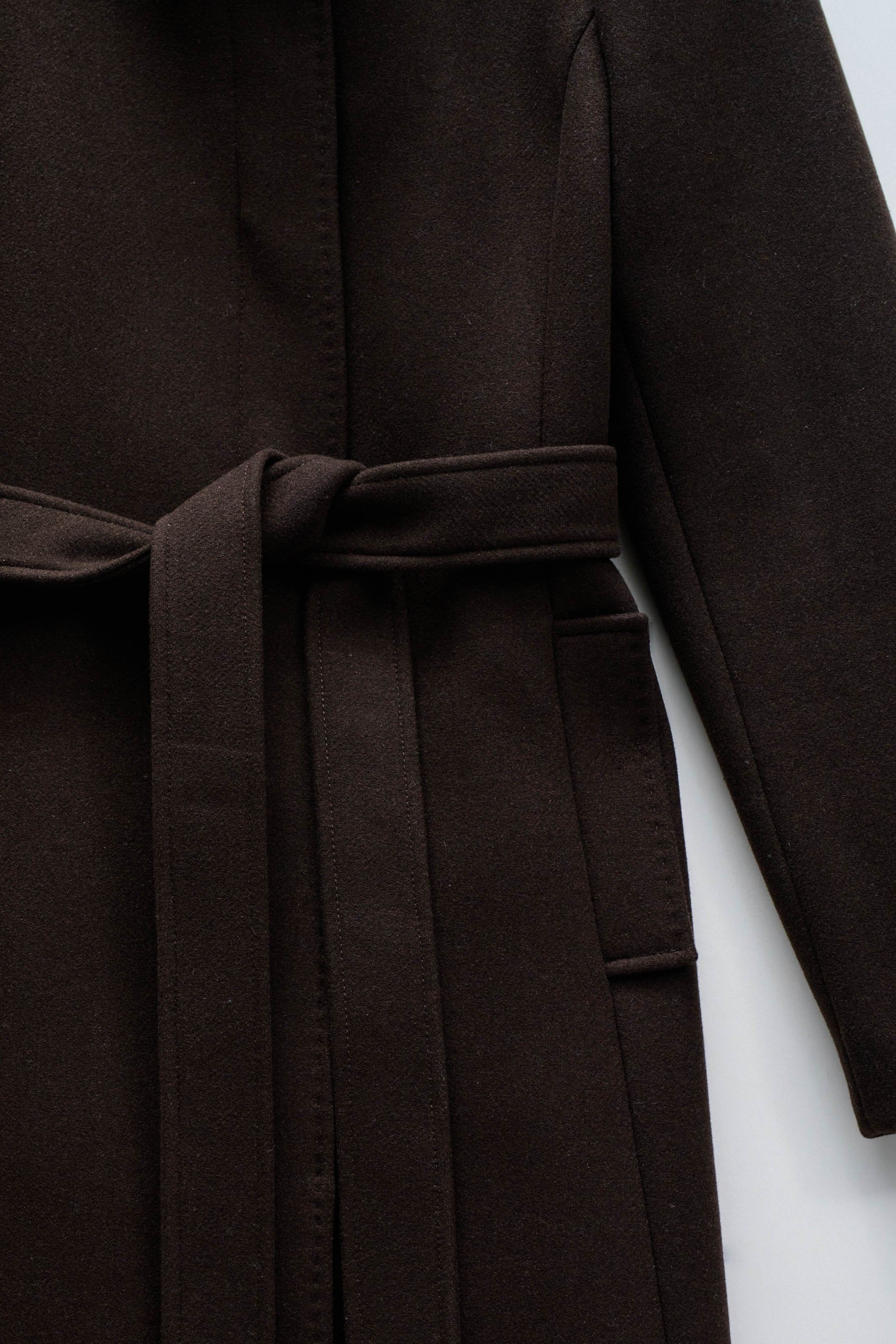 The Reimagined Wool Coat in Dark Brown Jacken Salsa Jeans