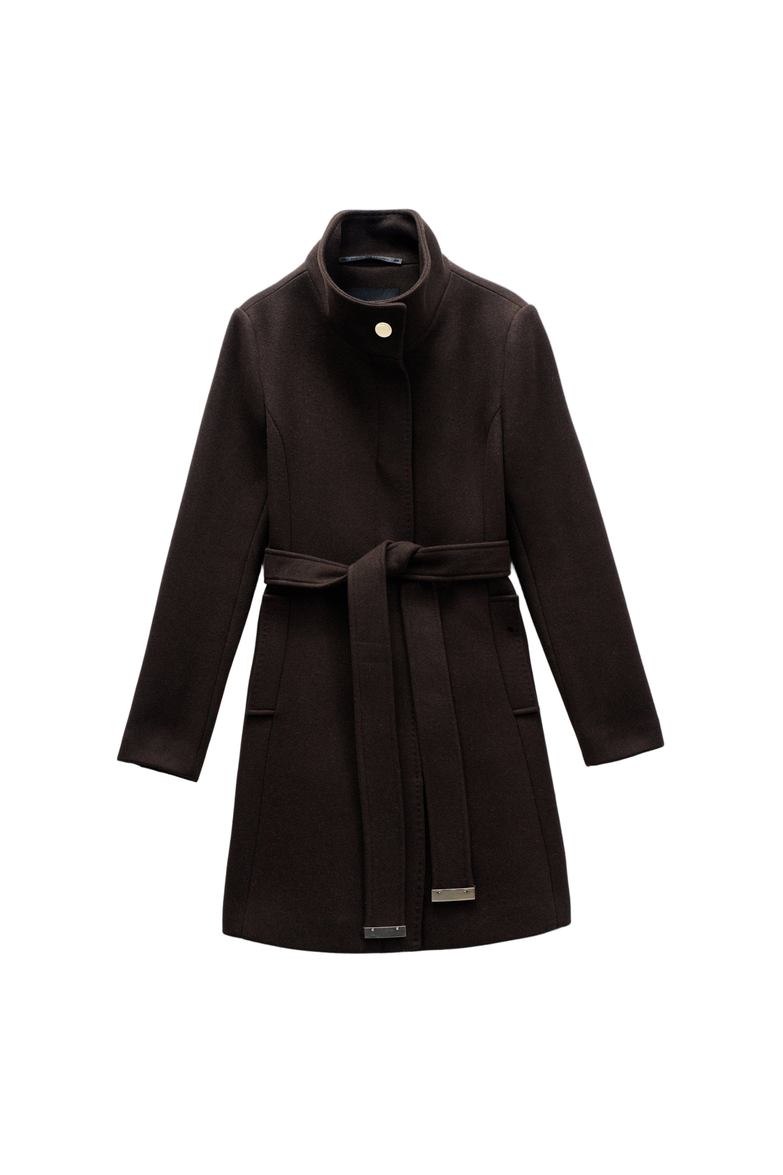 The Reimagined Wool Coat in Dark Brown Jacken Salsa Jeans