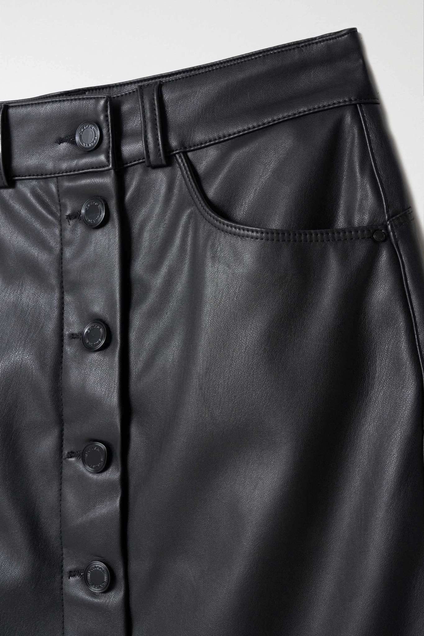 Regular Skirt In PU in Black Röcke Salsa Jeans