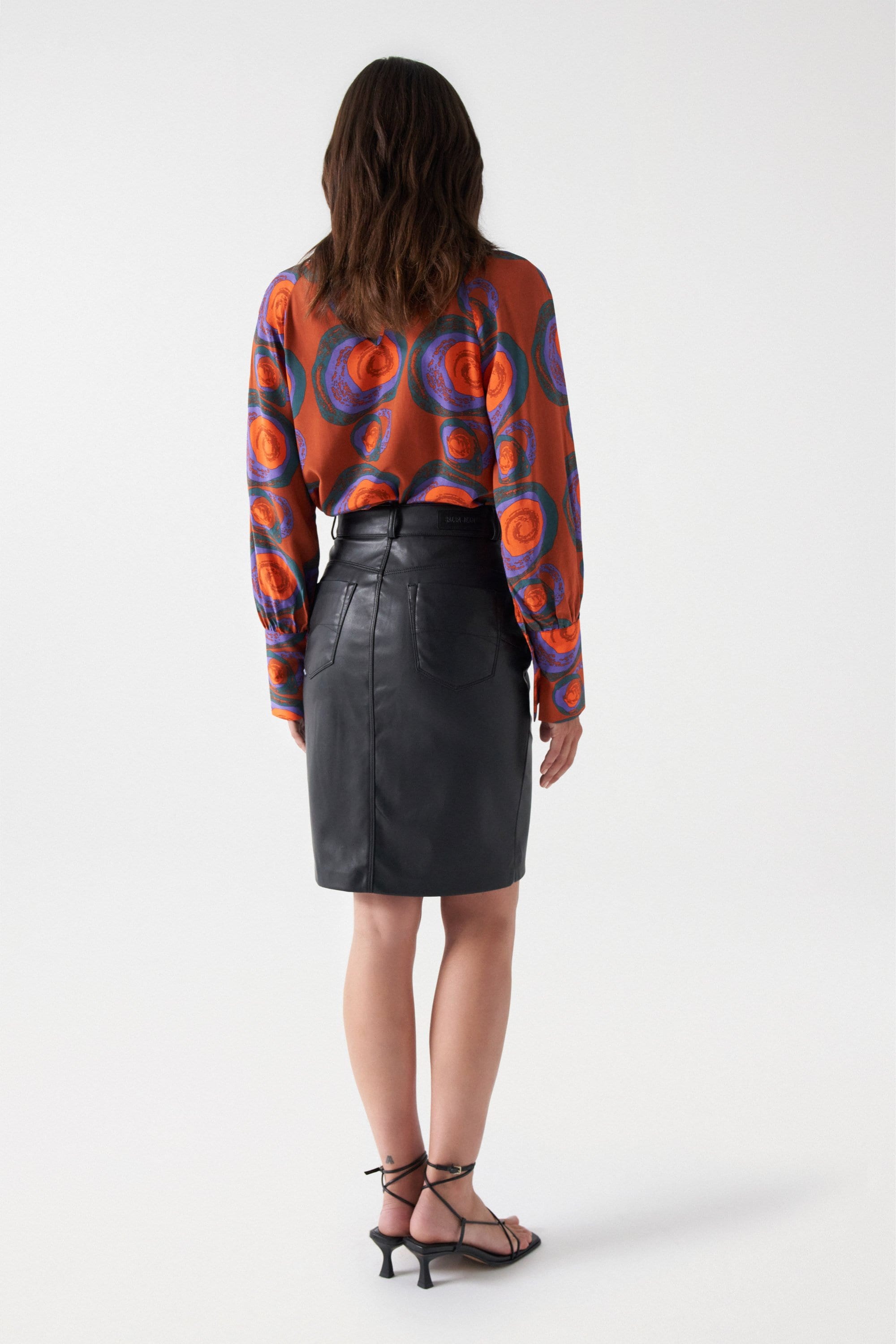 Regular Skirt In PU in Black Röcke Salsa Jeans