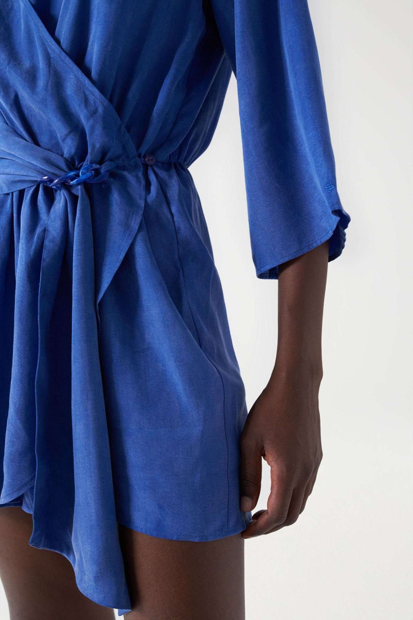 Mini Dress in Medium Blue Kleider Salsa Jeans