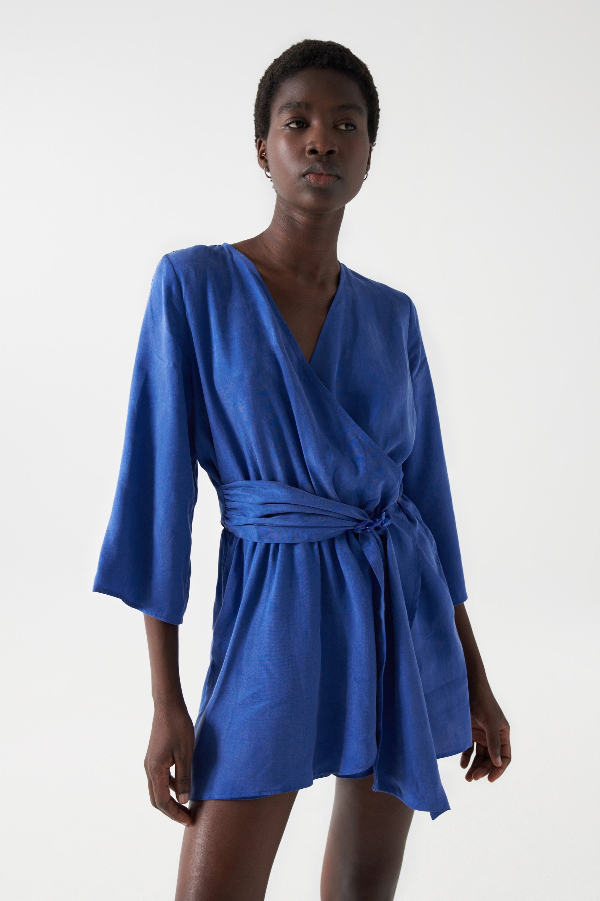 Mini Dress in Medium Blue Kleider Salsa Jeans