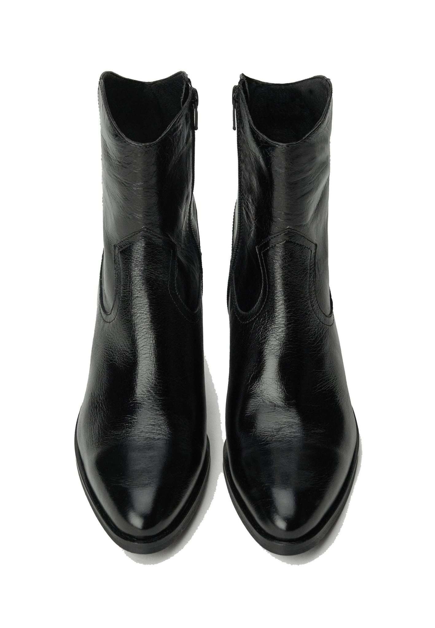 Premium Leather Cowboy Boots in Black Stiefeletten Salsa Jeans
