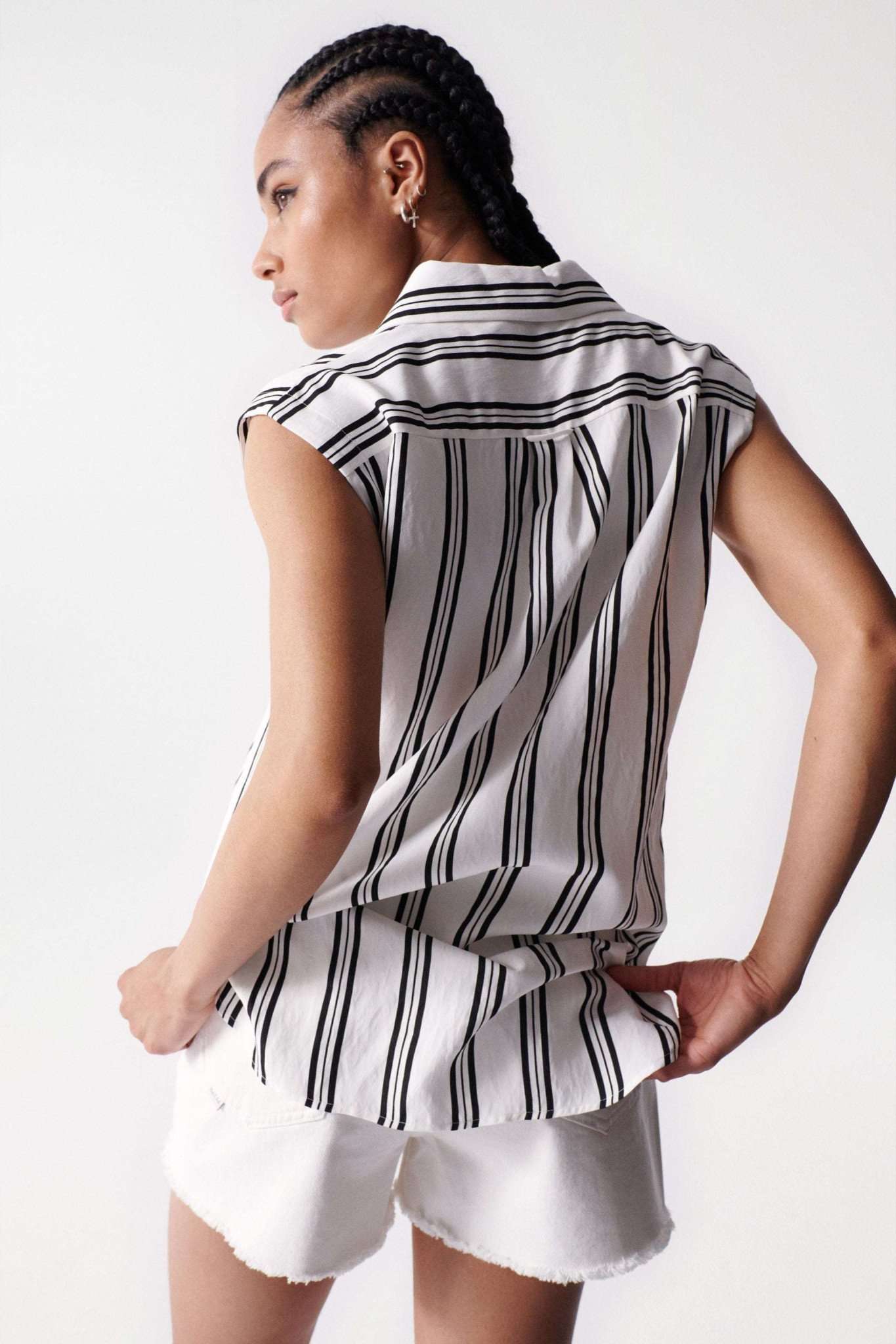 Striped Shirt in Light Pearl Hemden Salsa Jeans