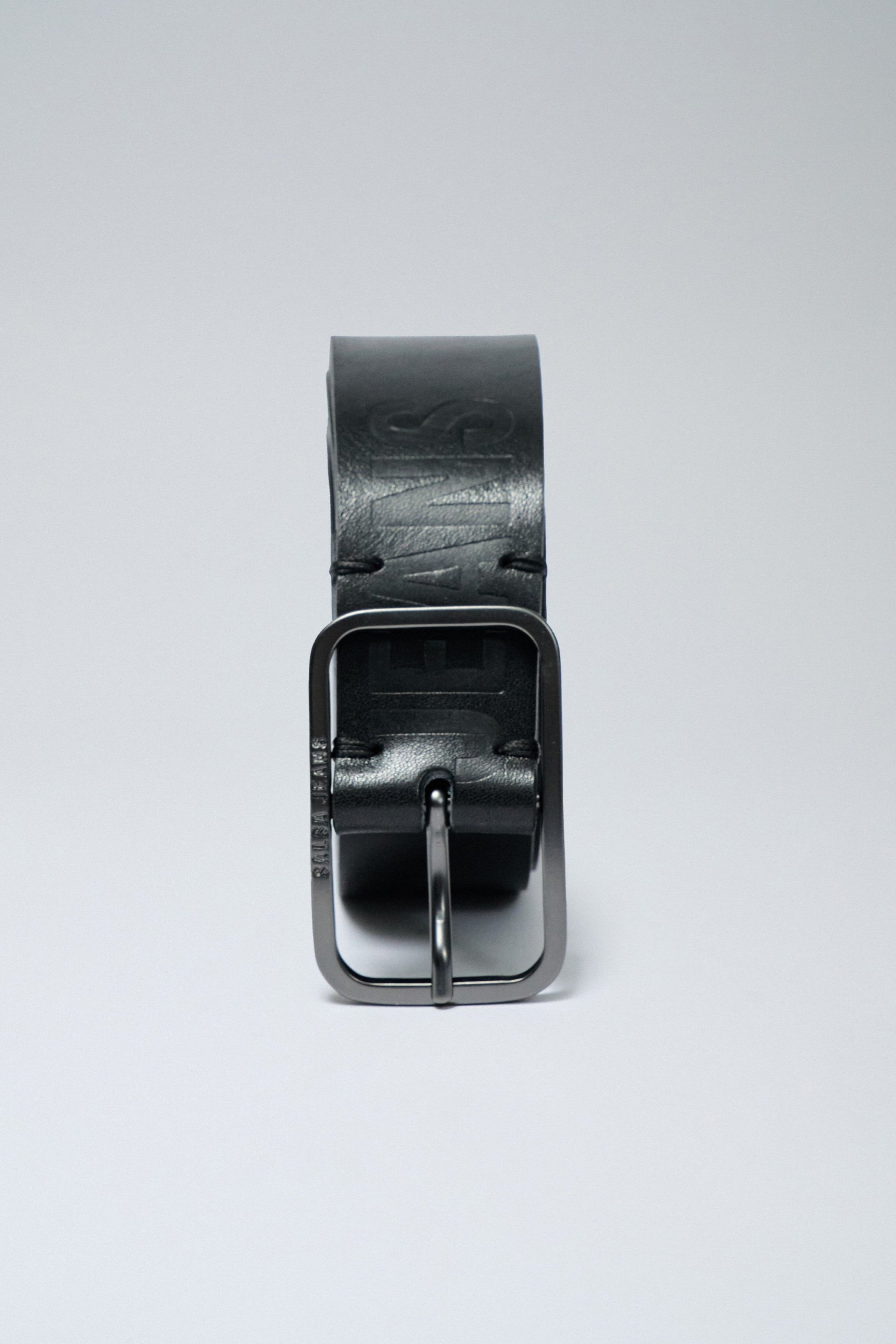 Embossed Salsa Jeans Leather Belt in Black Gürtel Salsa Jeans