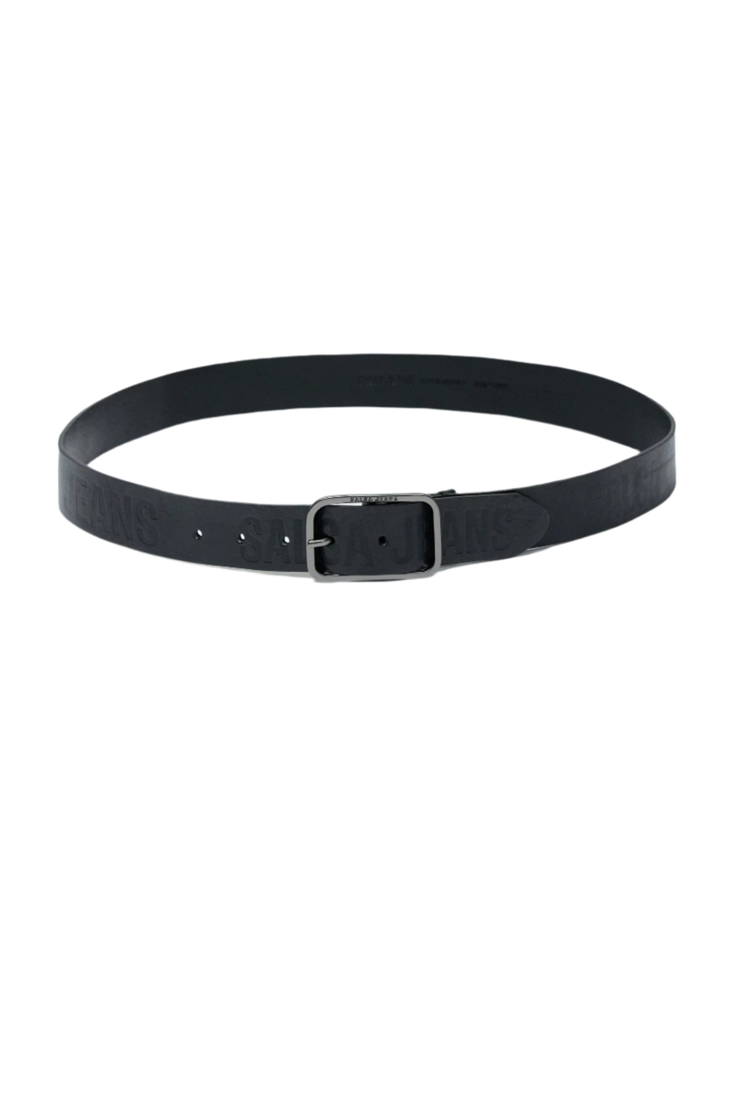 Embossed Salsa Jeans Leather Belt in Black Gürtel Salsa Jeans