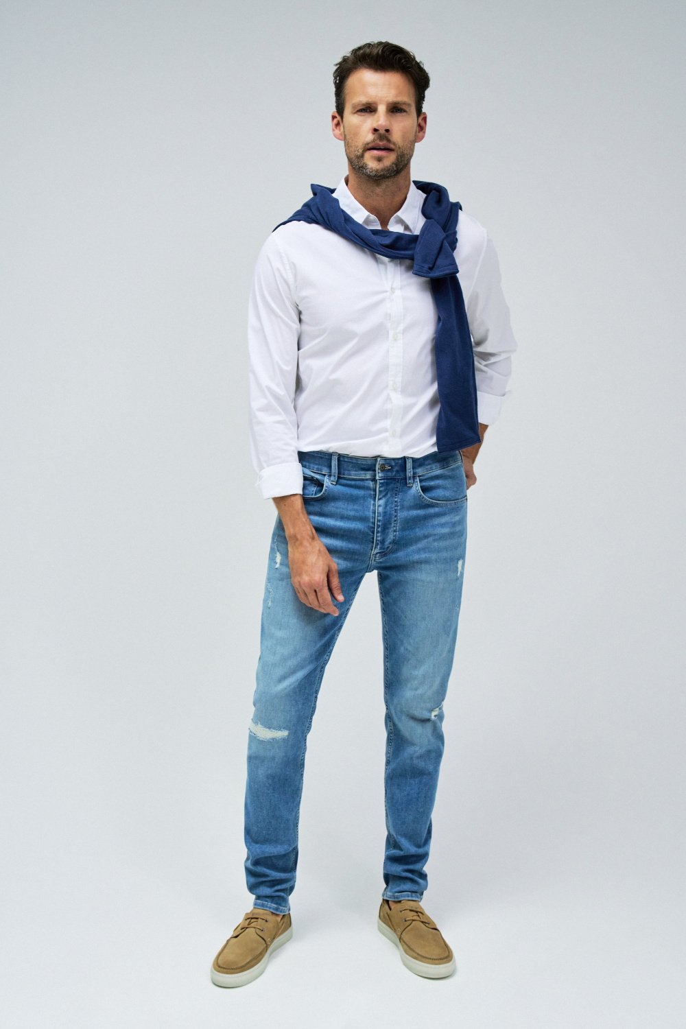 Slim S-Active Destroyed in Greencast Jeans Salsa Jeans