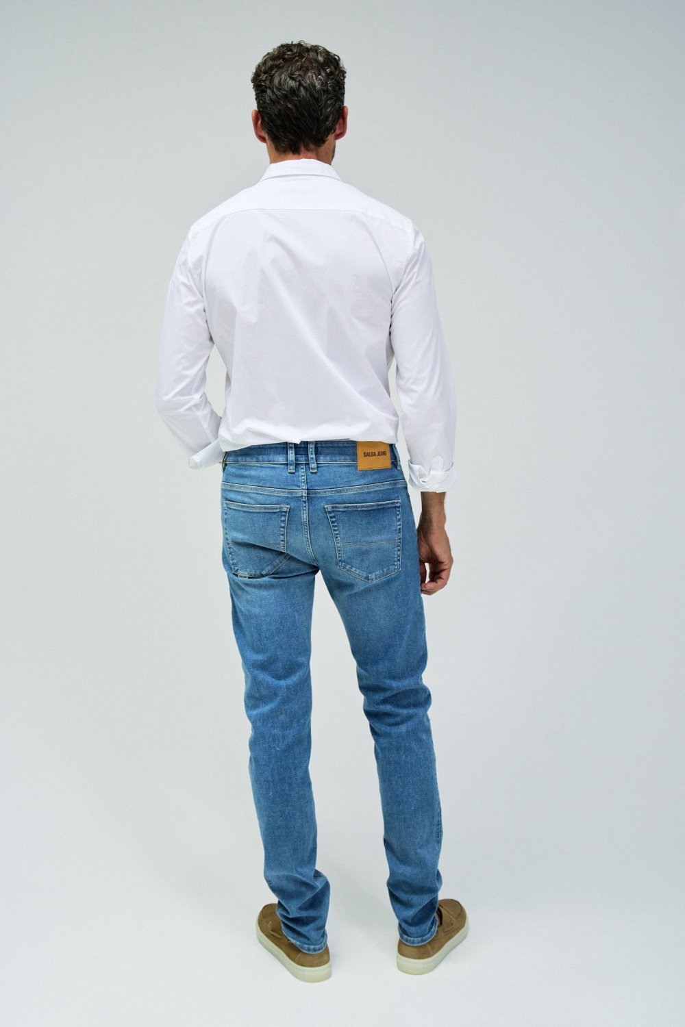 Slim S-Active Destroyed in Greencast Jeans Salsa Jeans