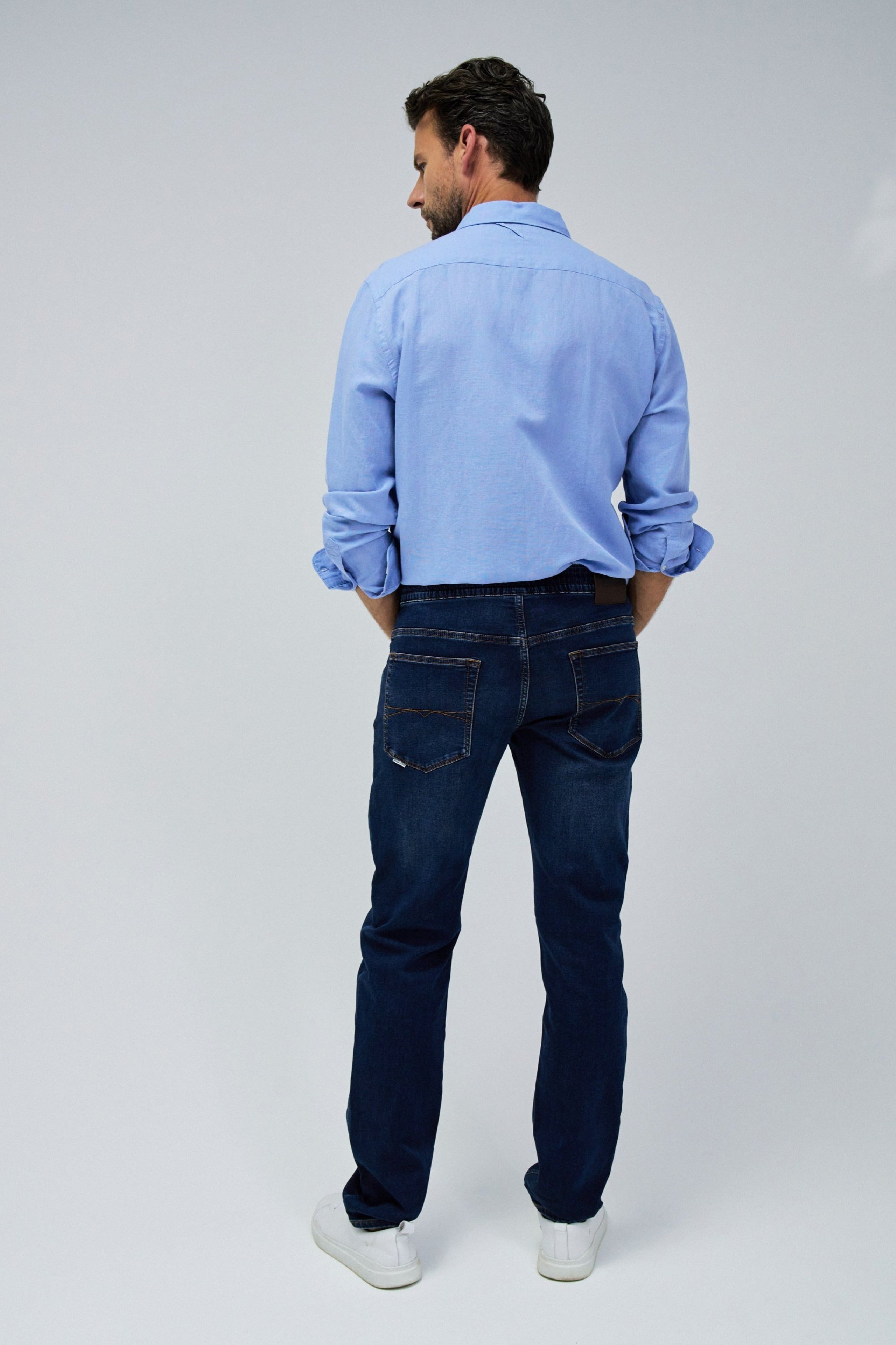S-Activ Regular Joggers in Medium Wash Jeans Salsa Jeans