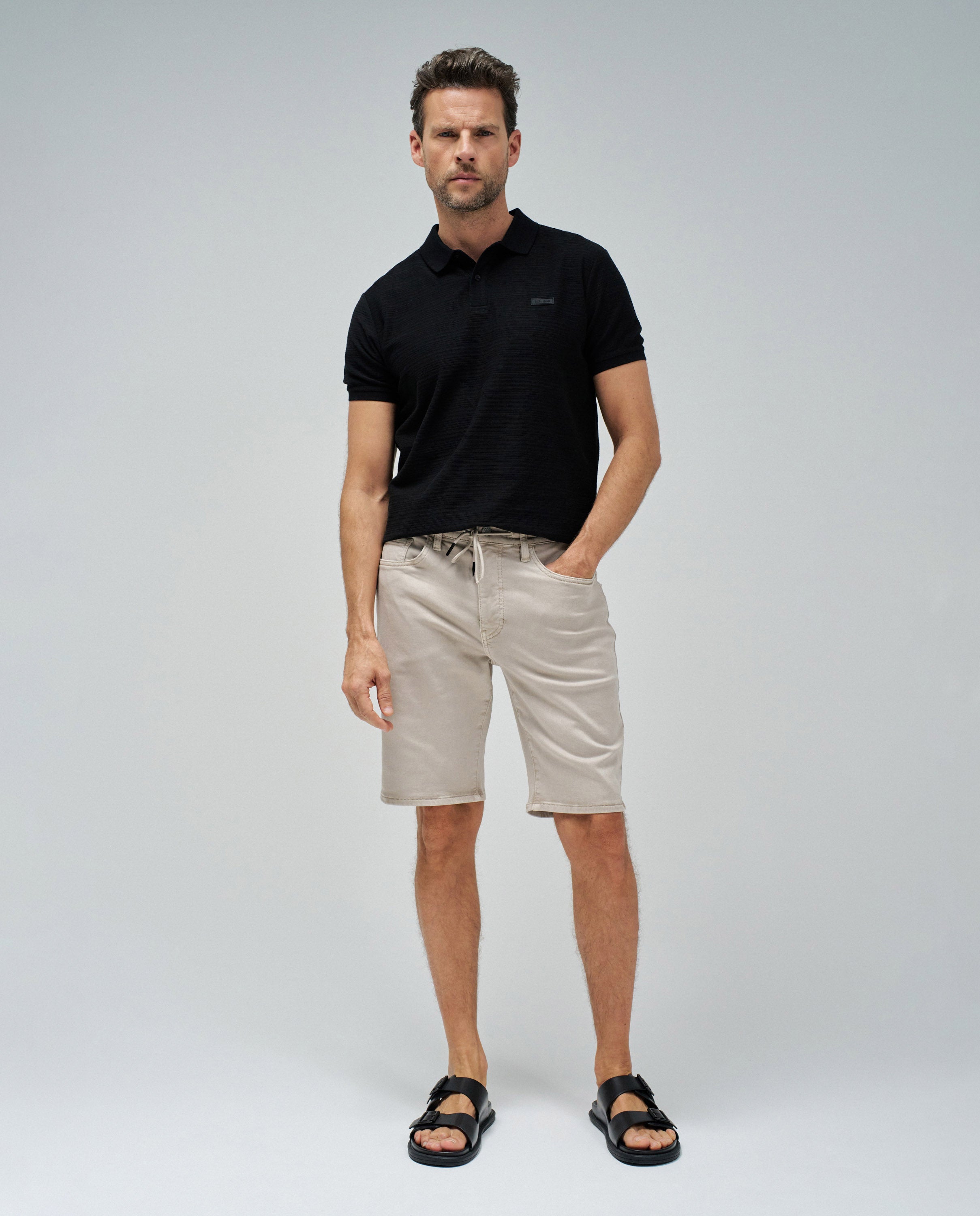 Short Joggers S-Activ in Light Beige Shorts Salsa Jeans