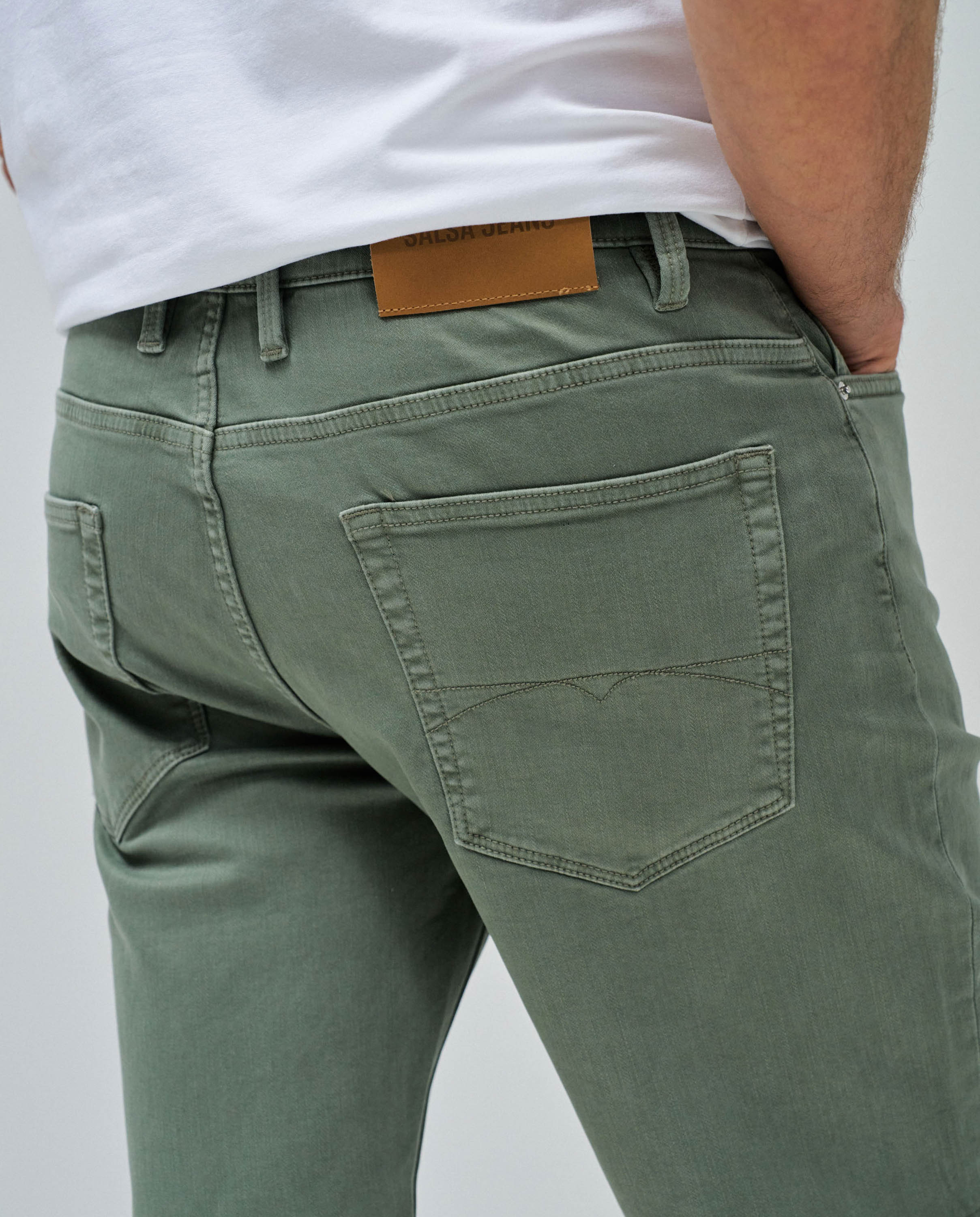 Short Joggers S-Activ in Dark Green Shorts Salsa Jeans