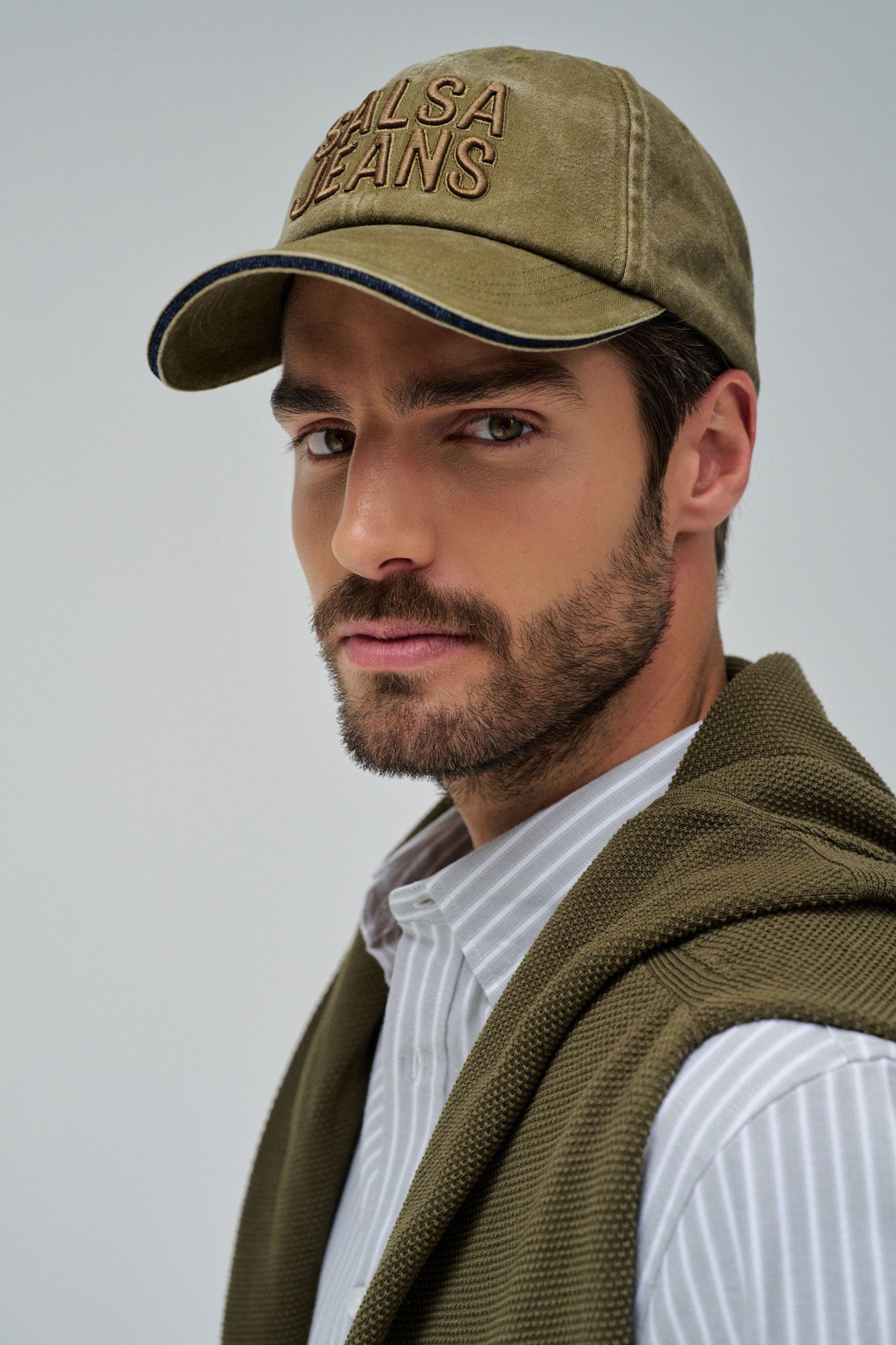 Canvas Cap in Dark Green Caps Salsa Jeans