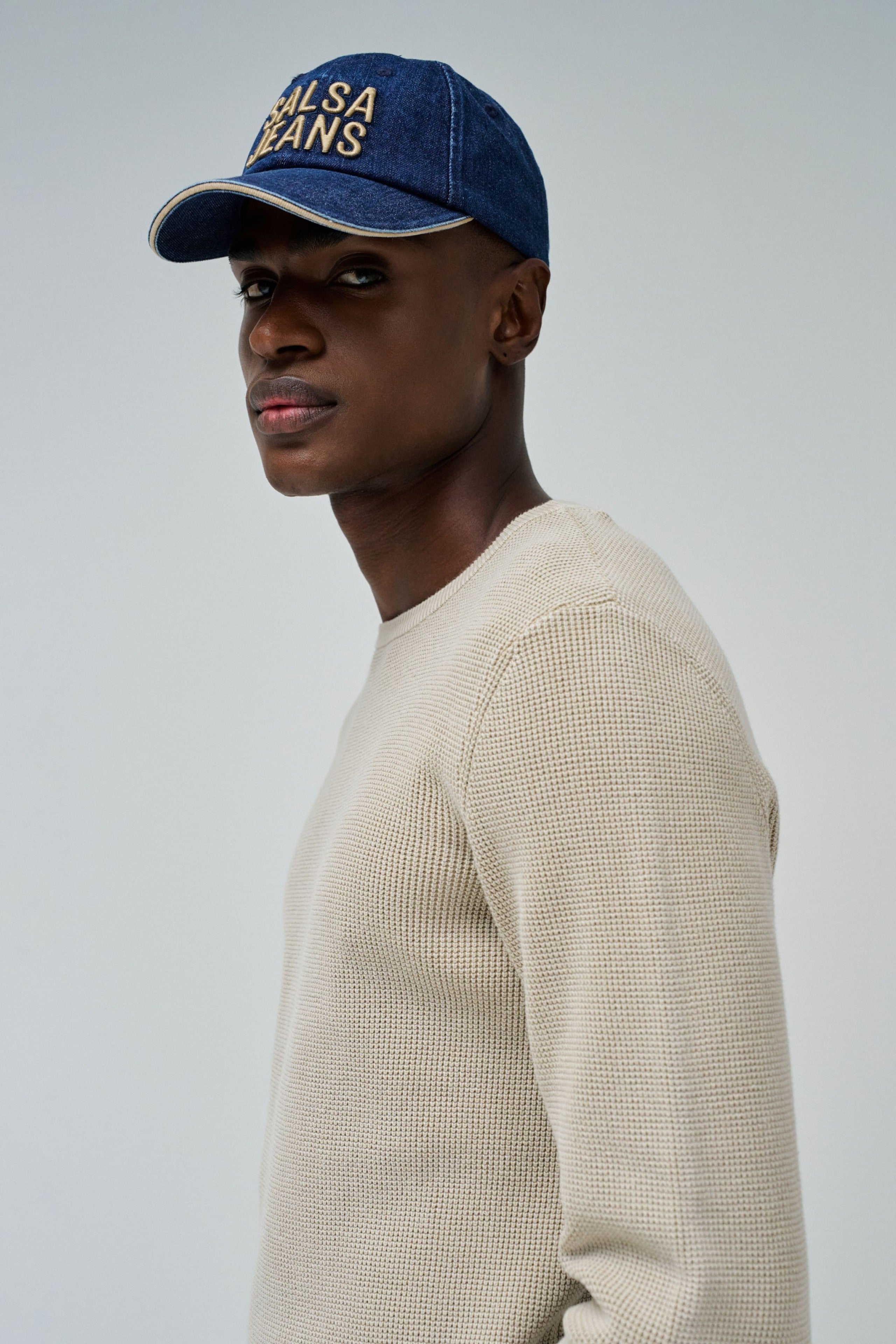 Denim Cap in Medium Wash Caps Salsa Jeans