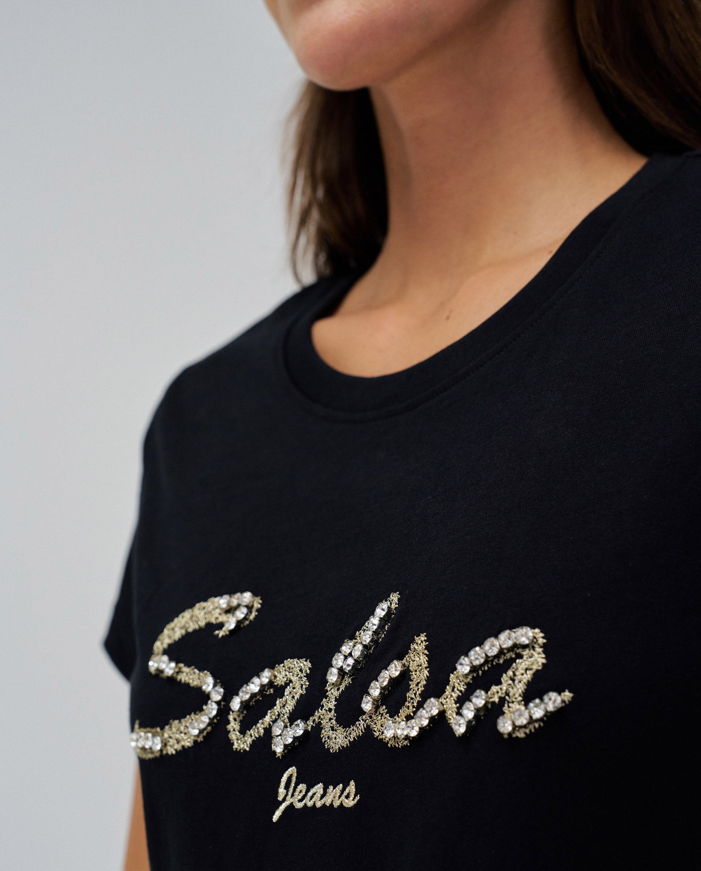 Branding T-Shirt in Black T-Shirts Salsa Jeans