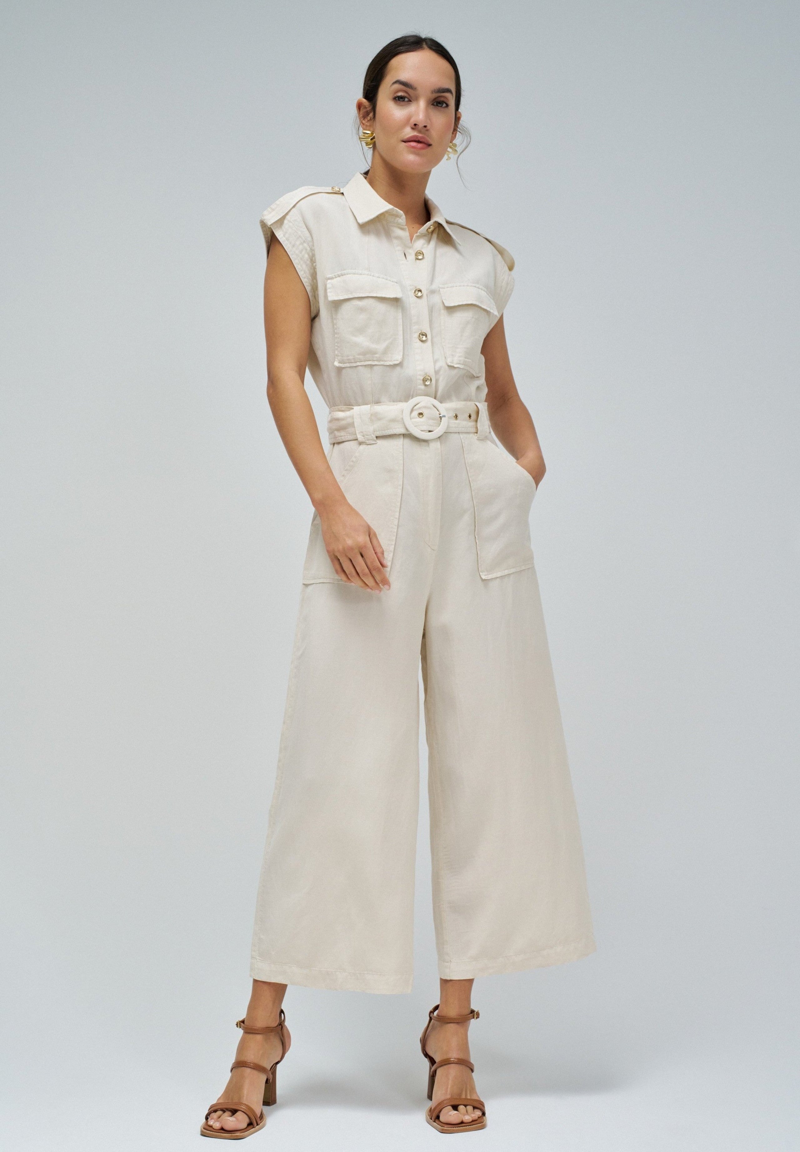 Overall Lightdenim in Medium Beige V2 Overall Salsa Jeans