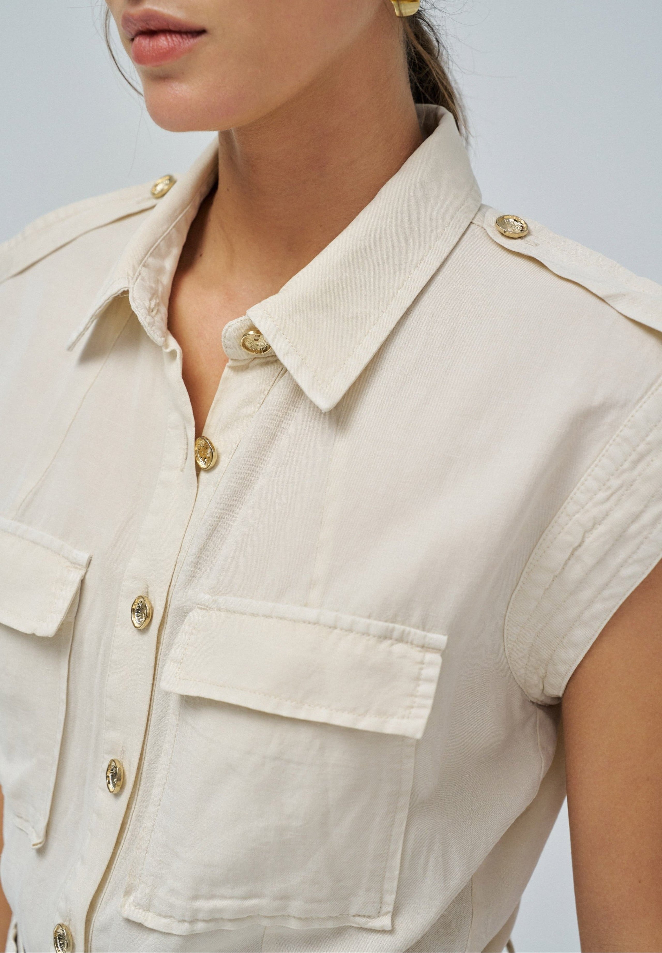 Overall Lightdenim in Medium Beige V2 Overall Salsa Jeans