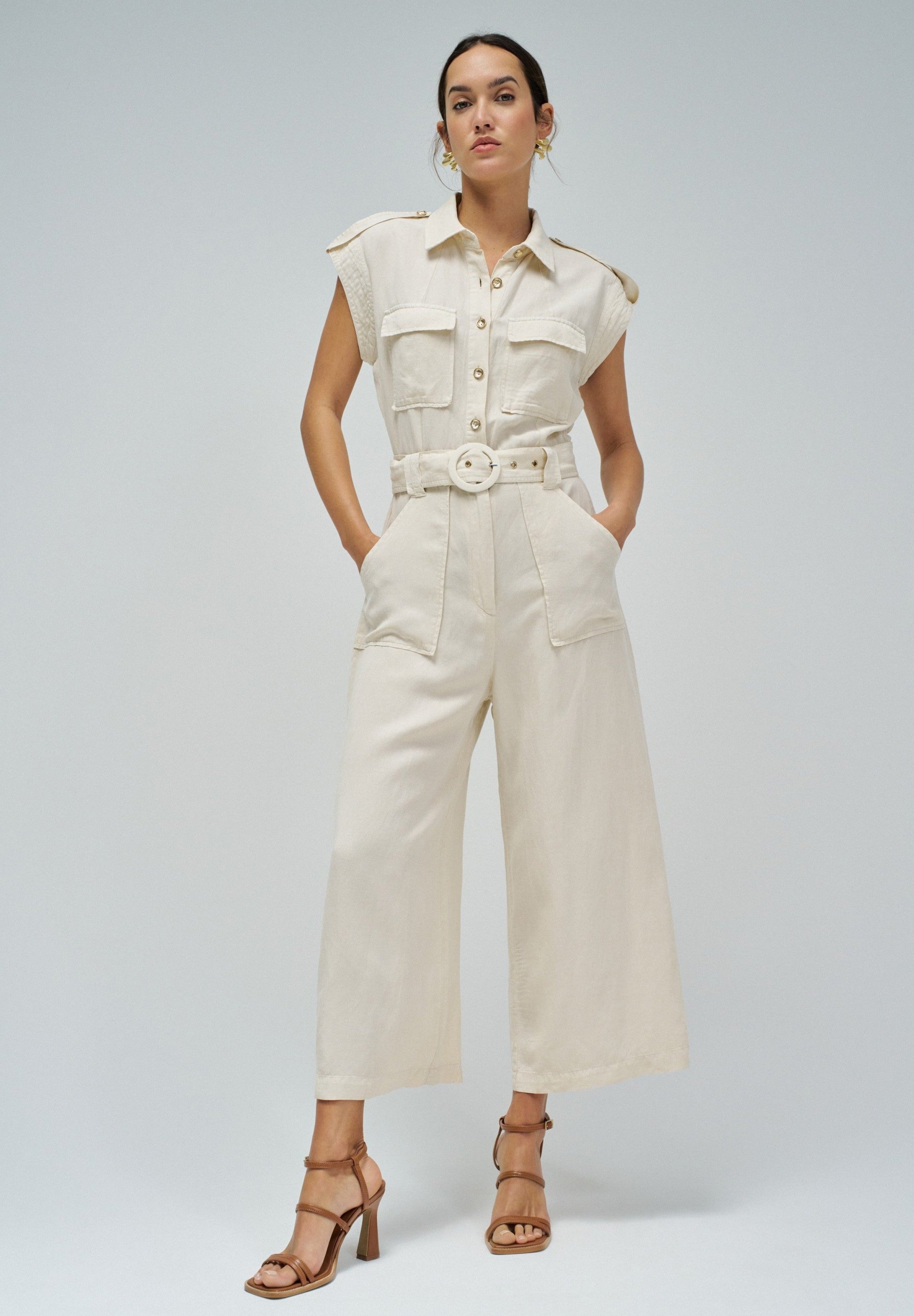 Overall Lightdenim in Medium Beige V2 Overall Salsa Jeans