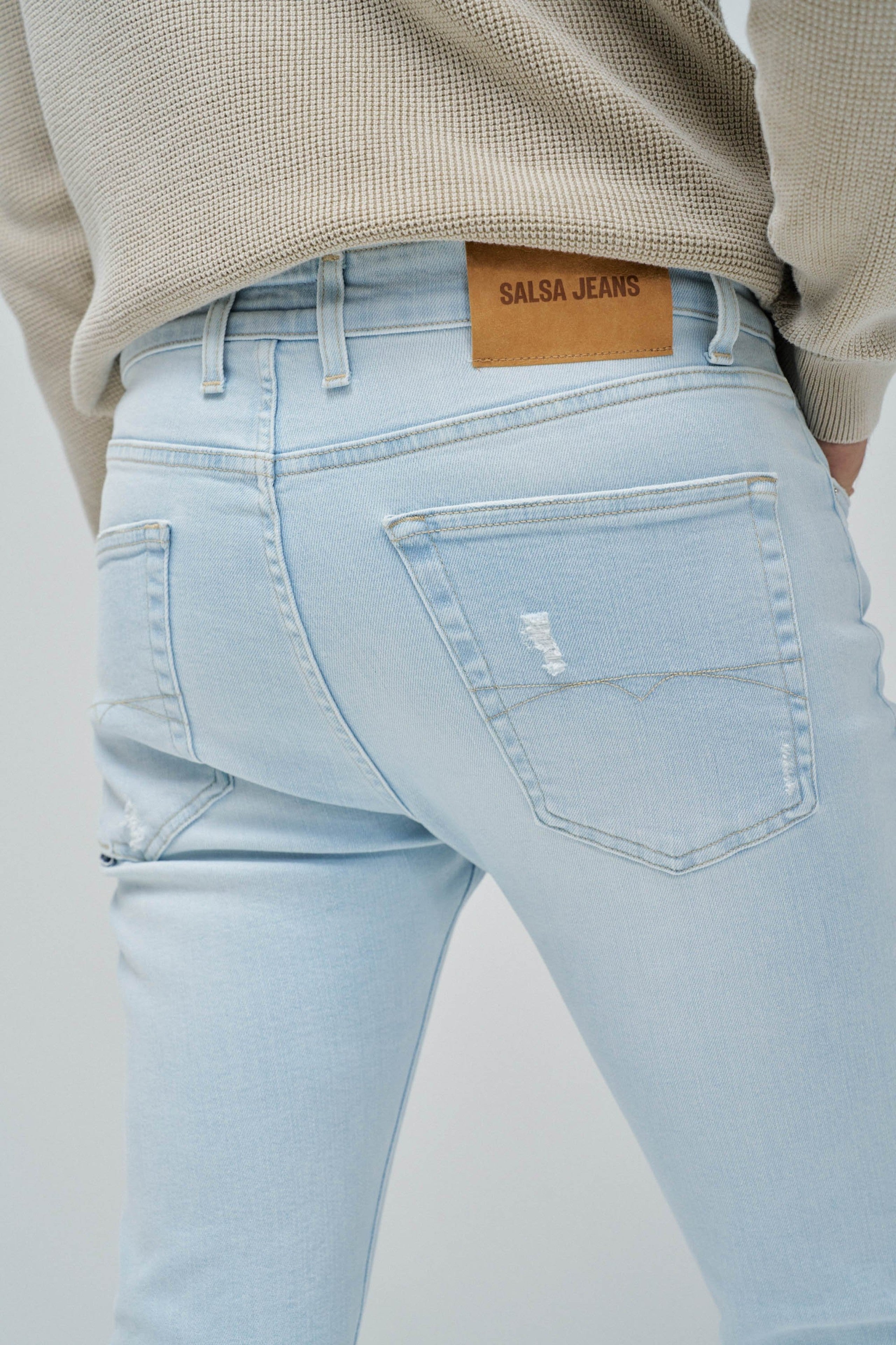 Skinny Jeans in Ice Bleach Jeans Salsa Jeans