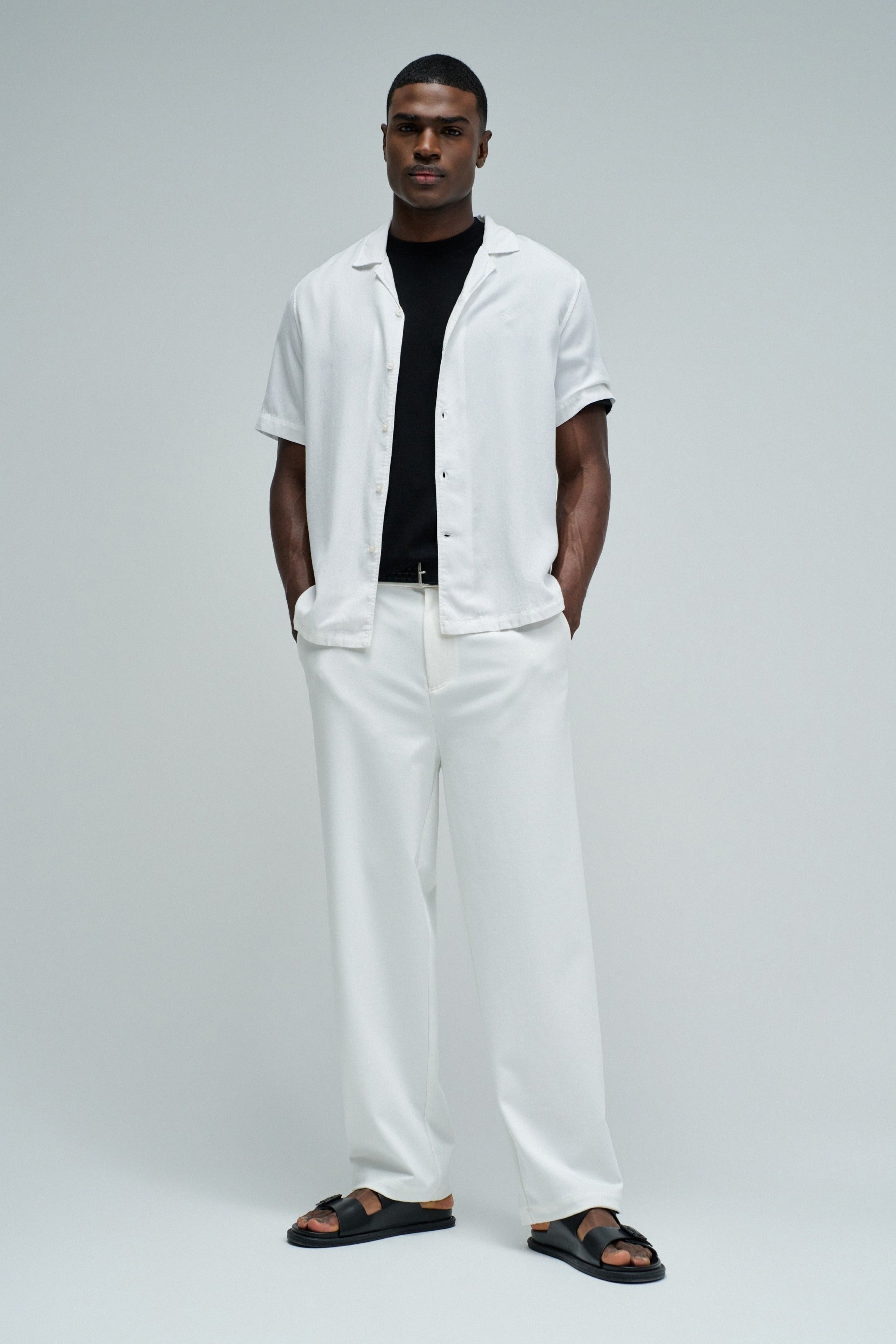 Shirt Light Denim in White Hemden Salsa Jeans