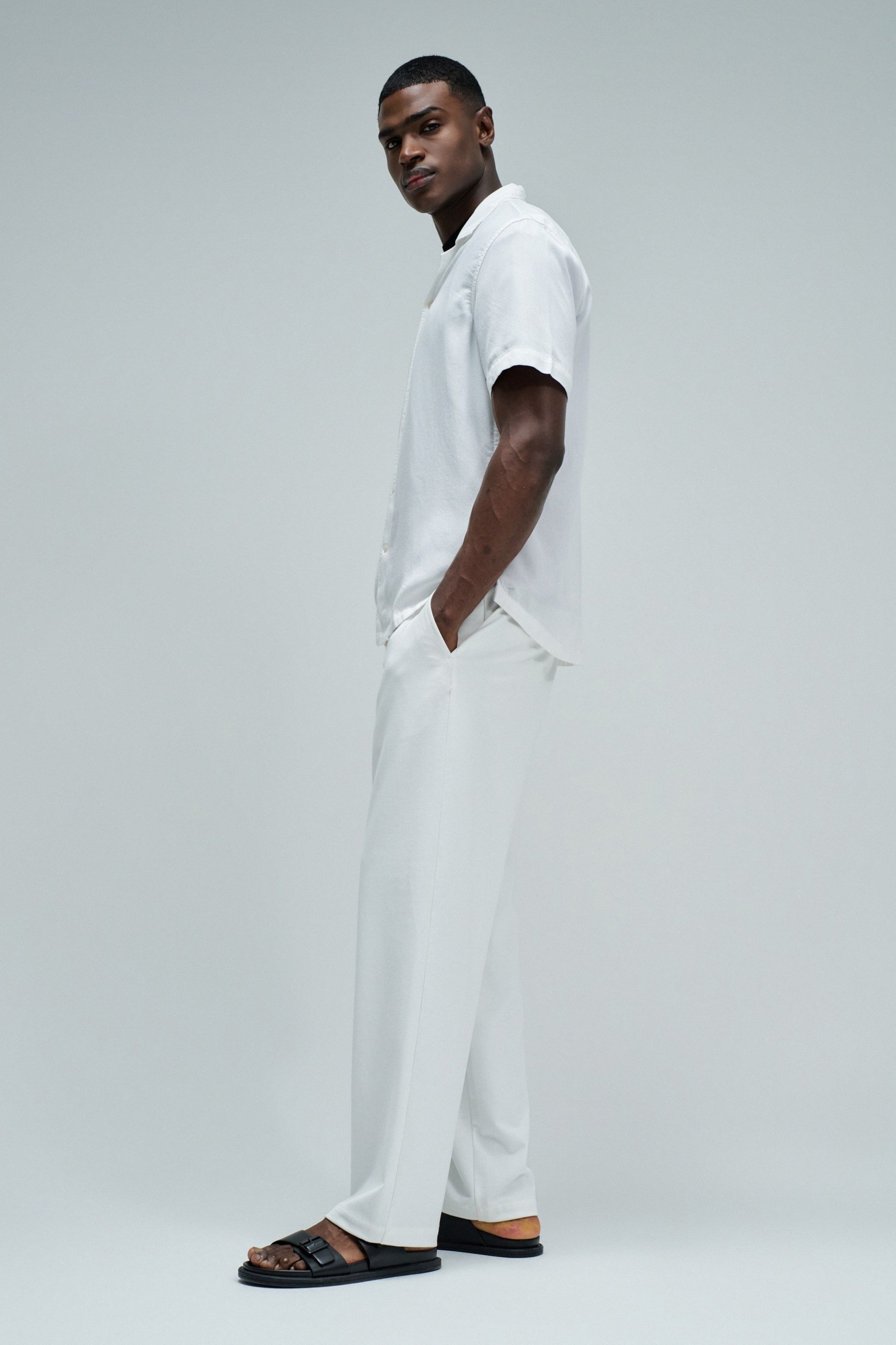 Shirt Light Denim in White Hemden Salsa Jeans