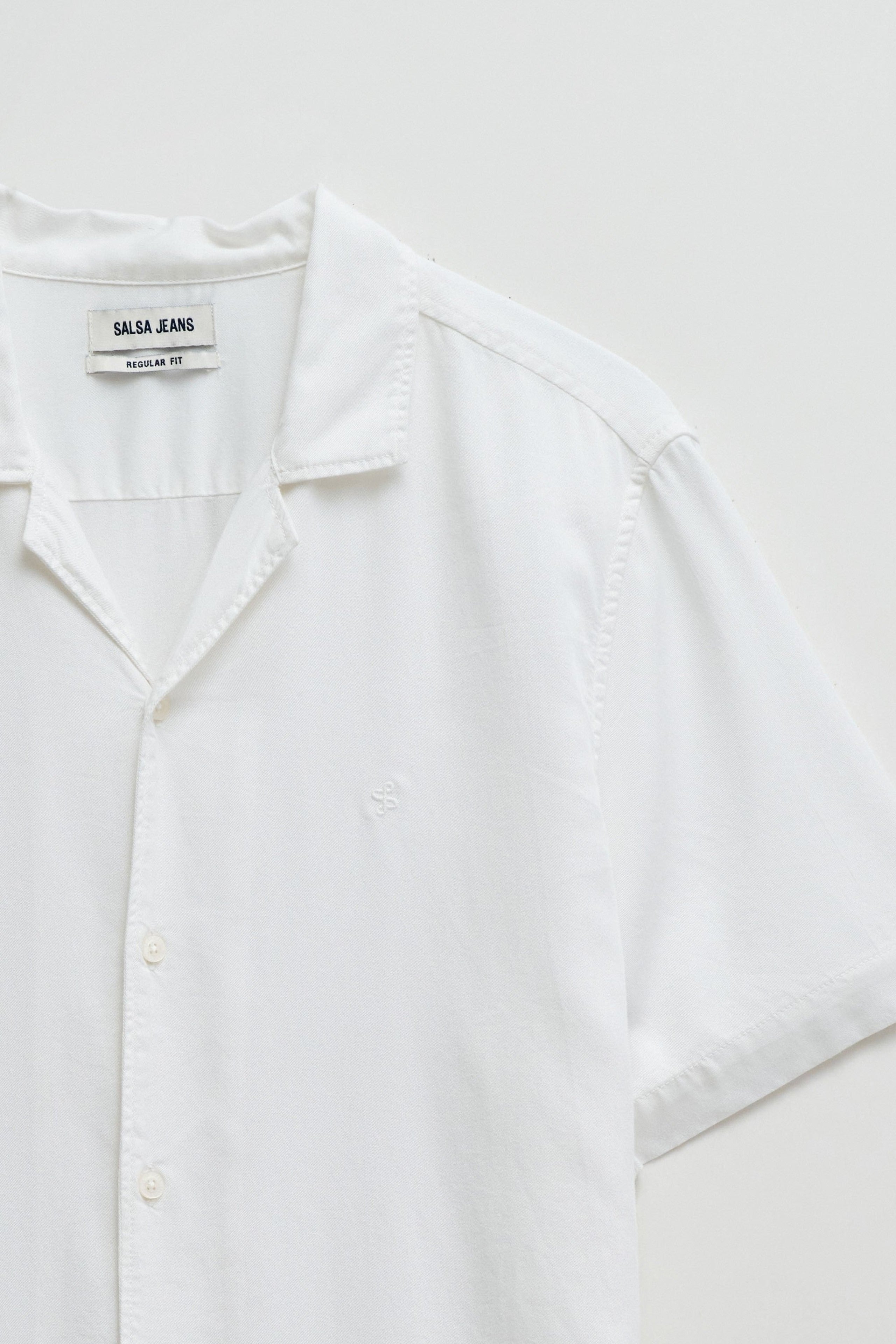 Shirt Light Denim in White Hemden Salsa Jeans