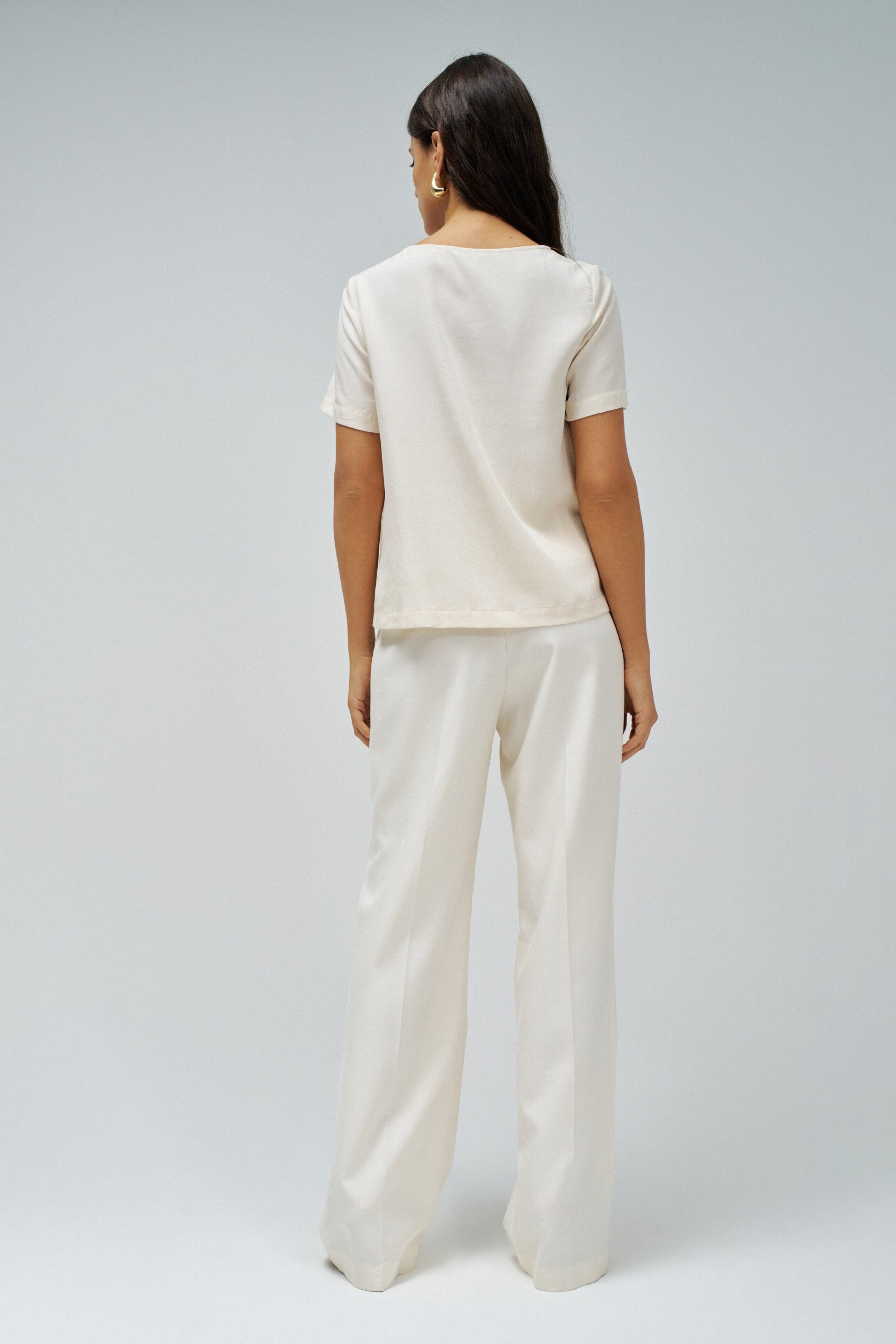 Shirt With Metal Detail in Light Pearl Hemden Salsa Jeans
