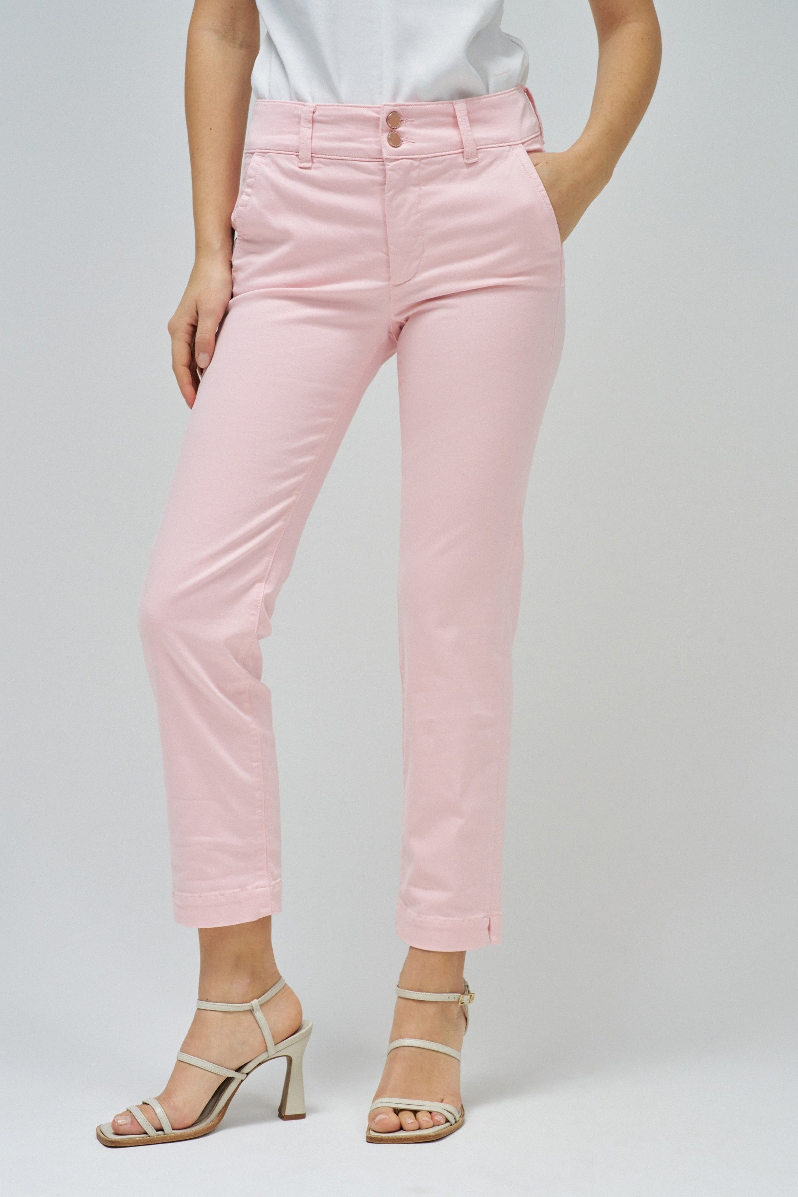 Secret Chino in Medium Pink V1 Hosen Salsa Jeans