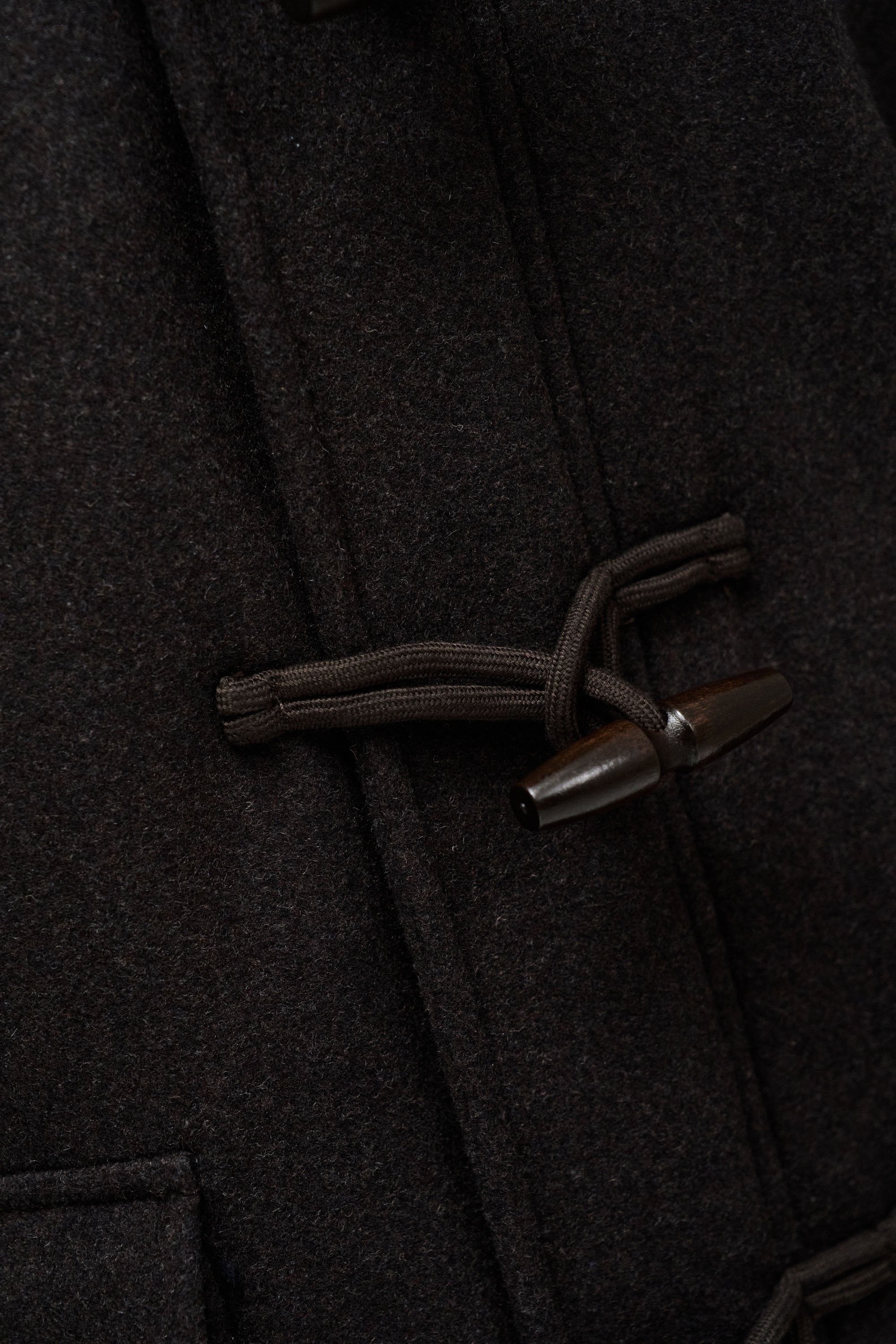 Wool Duffle Coat in Dark Brown Jacken Salsa Jeans