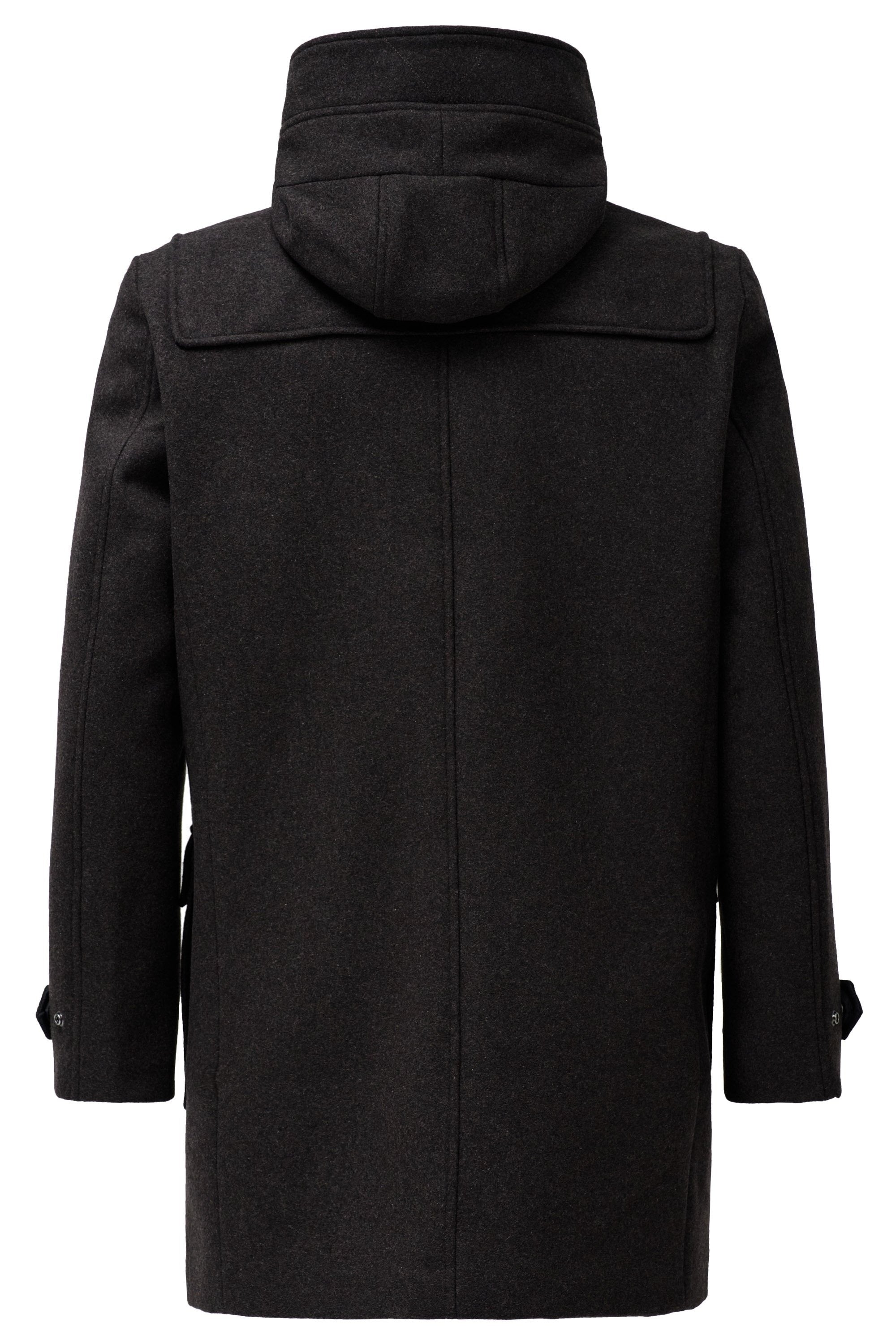 Wool Duffle Coat in Dark Brown Jacken Salsa Jeans