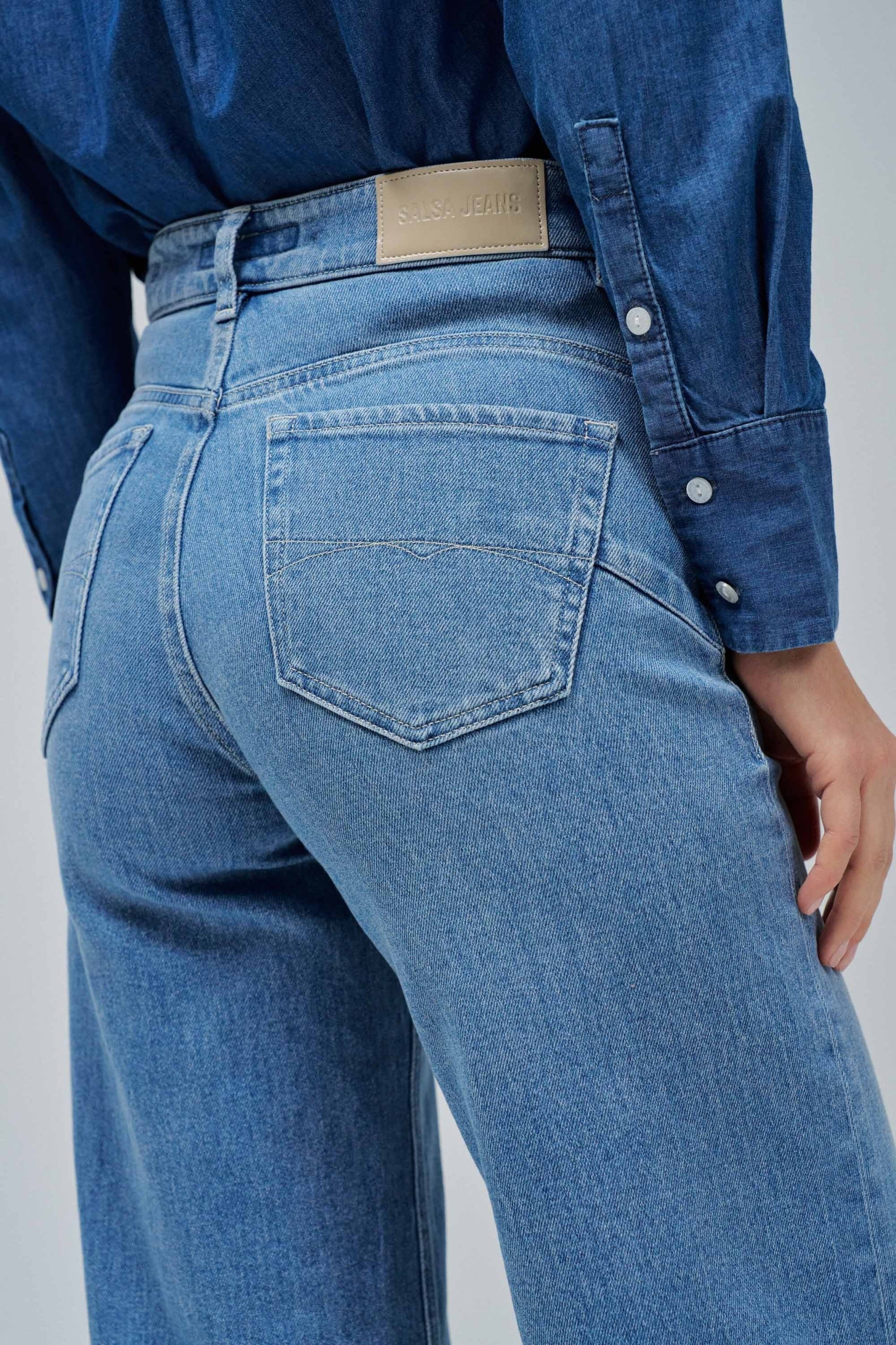 Faith Wide in Light Wash Jeans Salsa Jeans