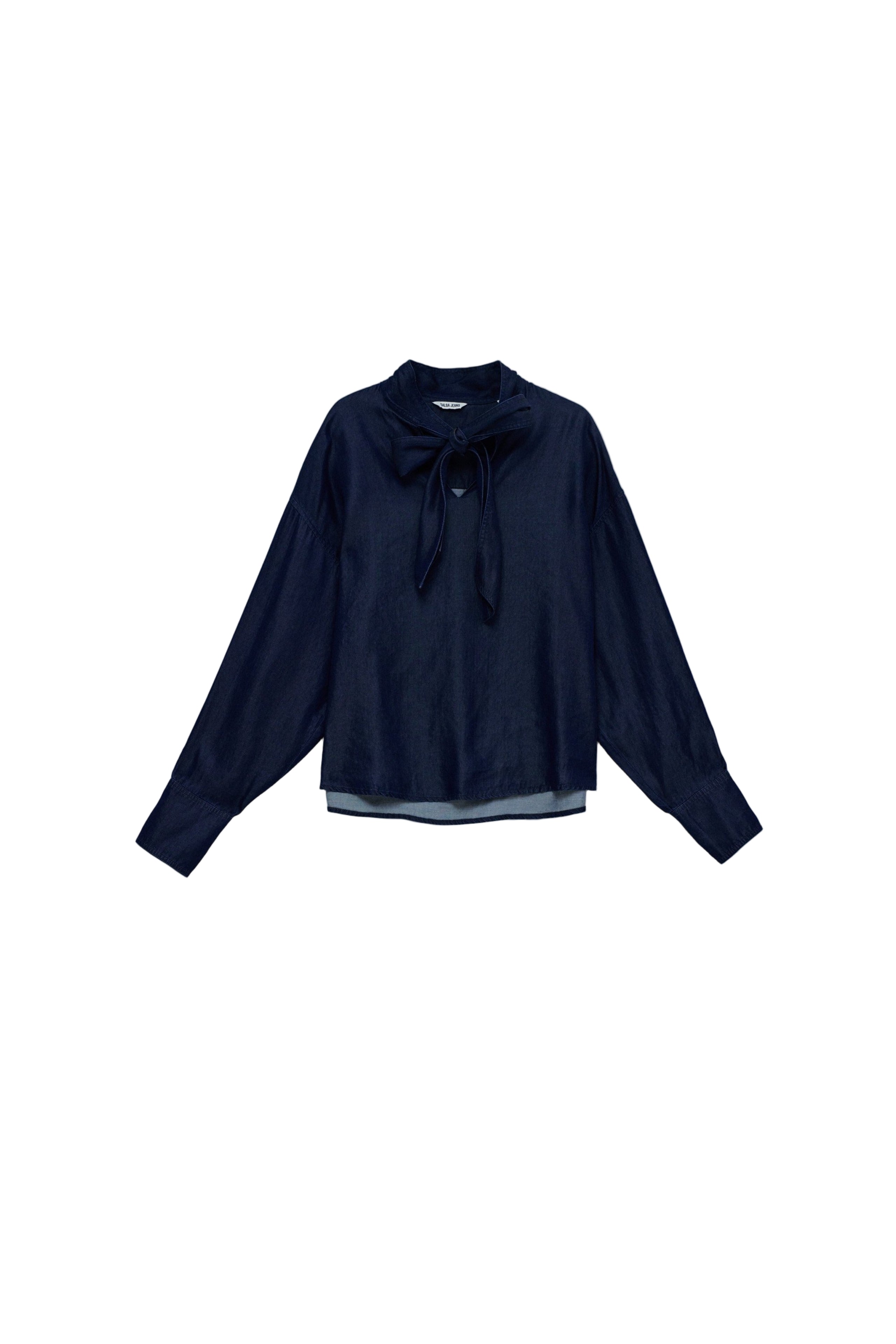 Blouse W/ Lace in Dark Wash Hemden Salsa Jeans