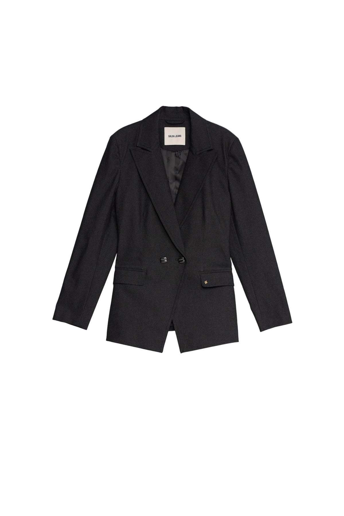 Dark Wash Blazer in Black Jacken Salsa Jeans