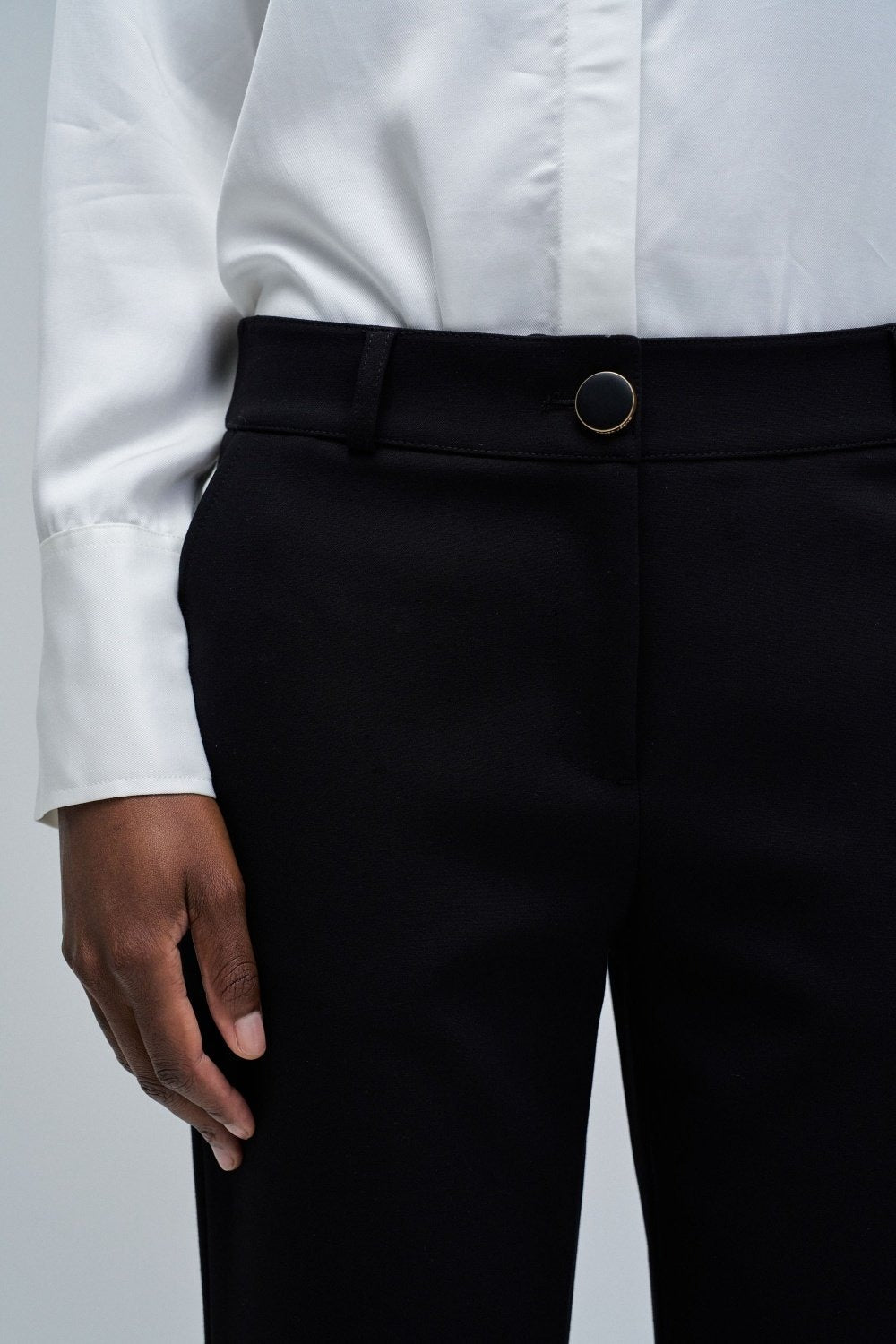 Basic High Waist Chino in Black Hosen Salsa Jeans