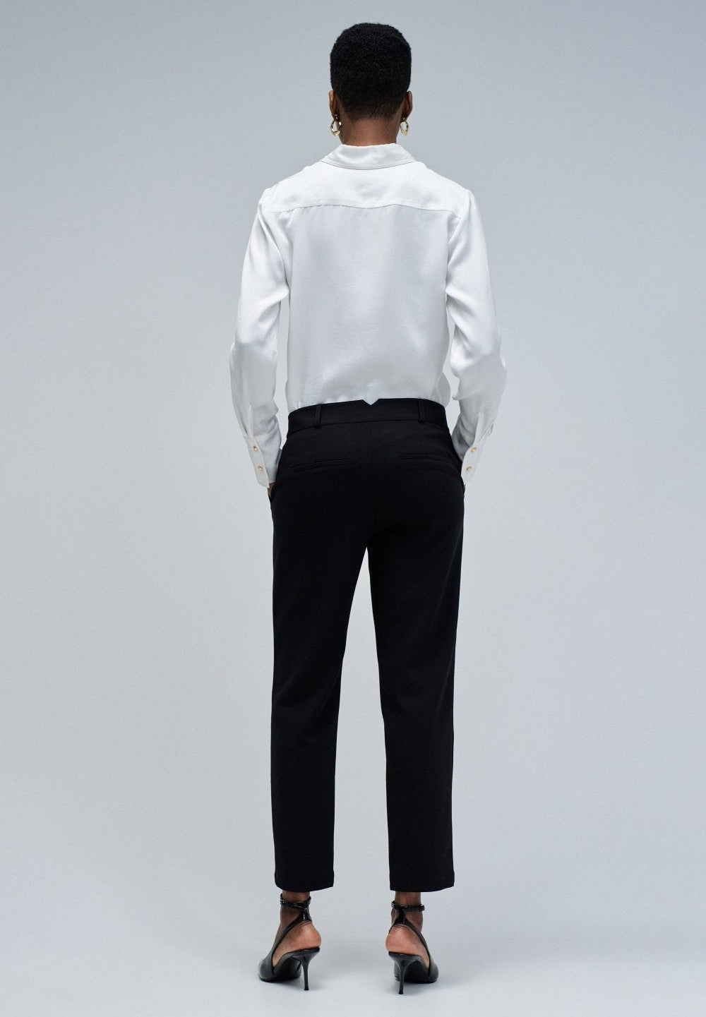 Basic High Waist Chino in Black Hosen Salsa Jeans