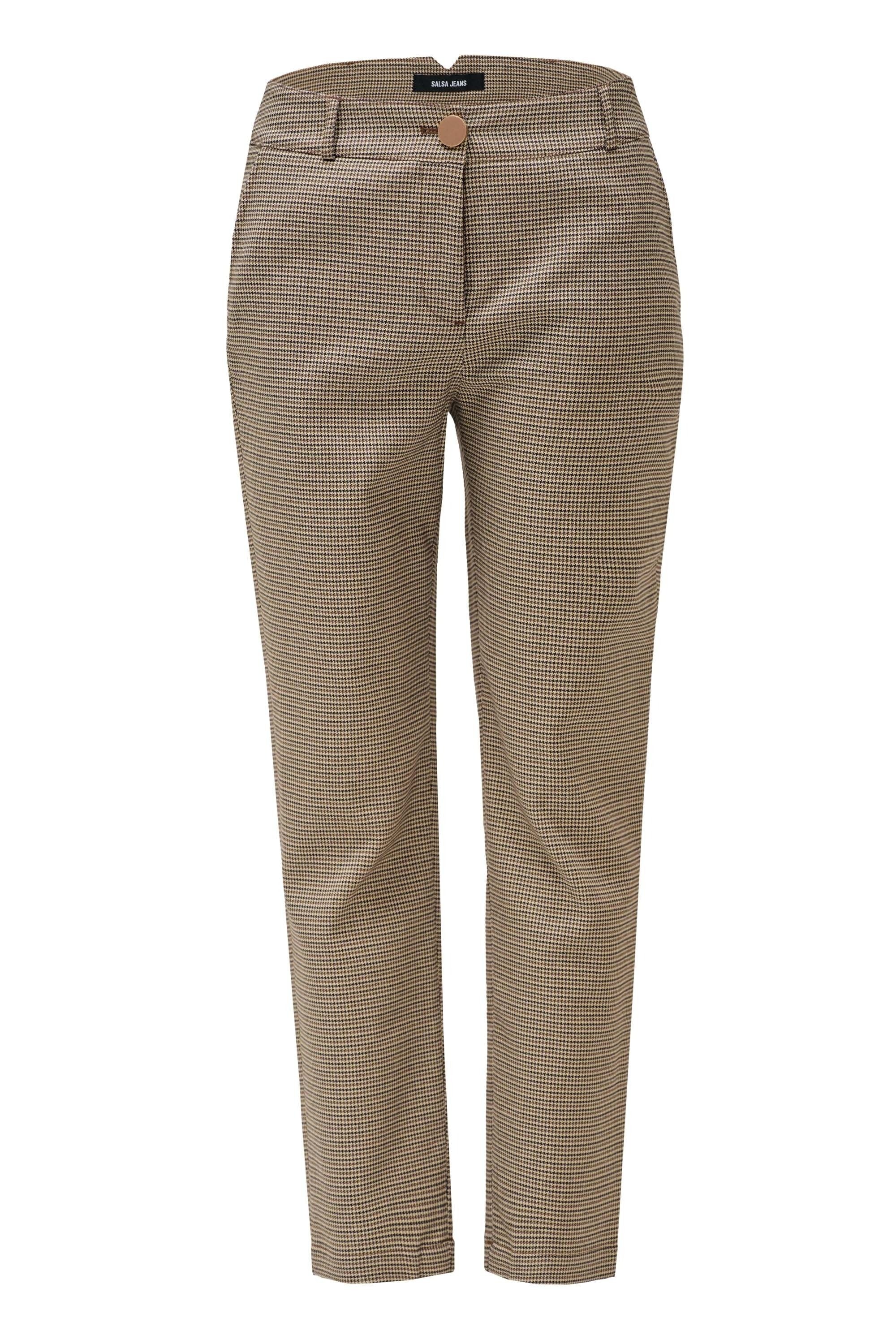 Basic High Waist Chino in Medium Brown Hosen Salsa Jeans
