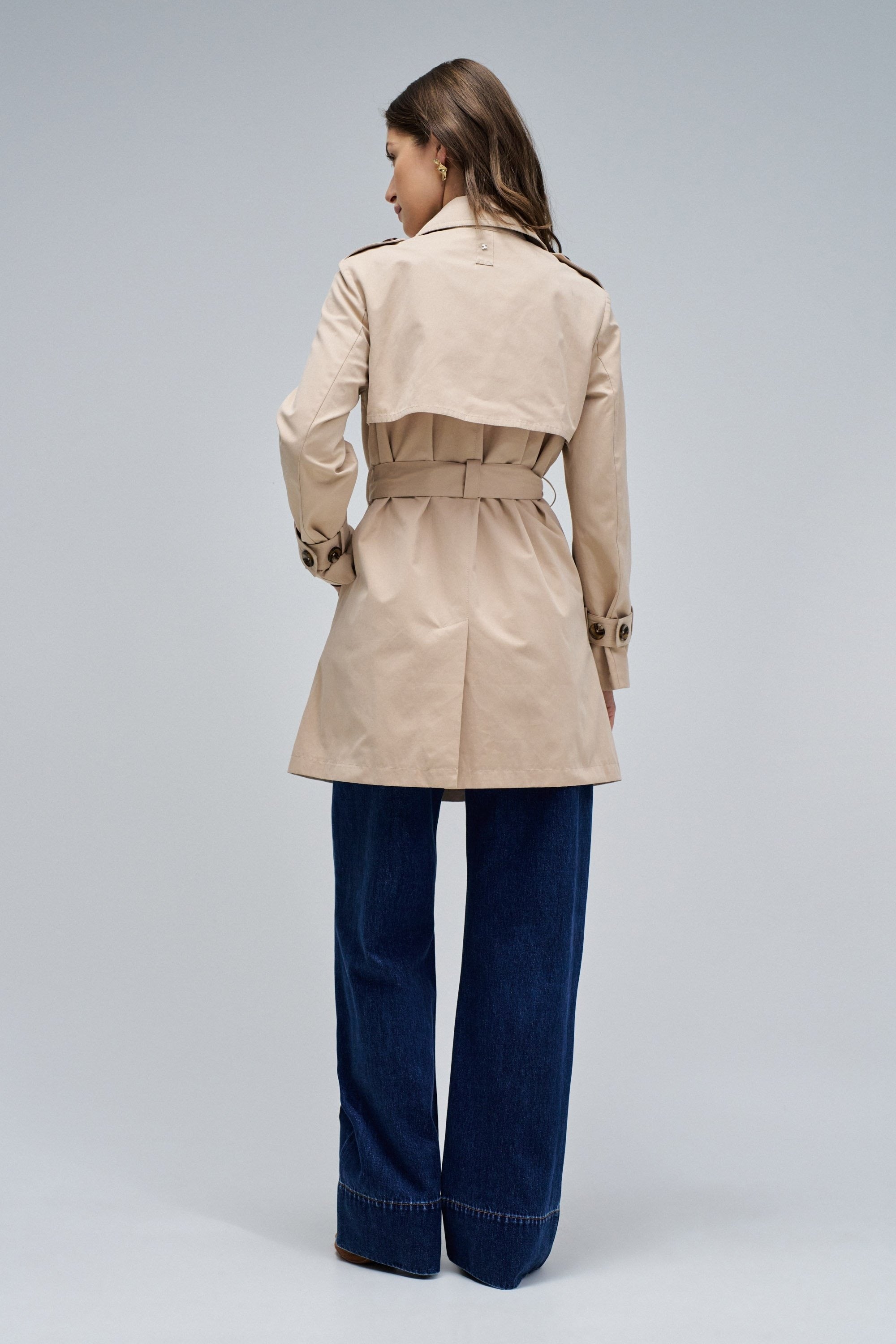 Trench Coat in Light Brown Jacken Salsa Jeans