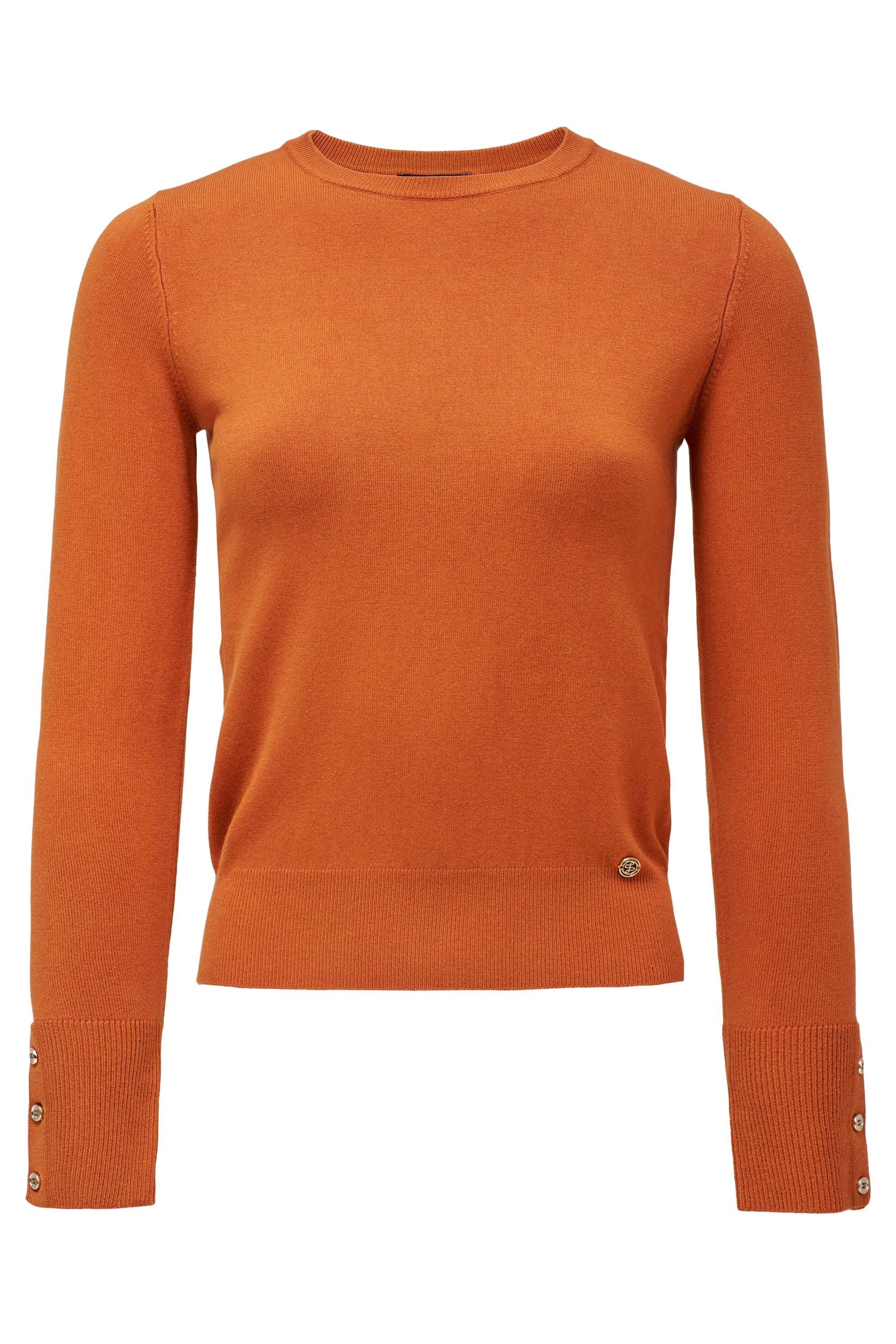 Basic Long Sleeve in Medium Orange Pullover Salsa Jeans