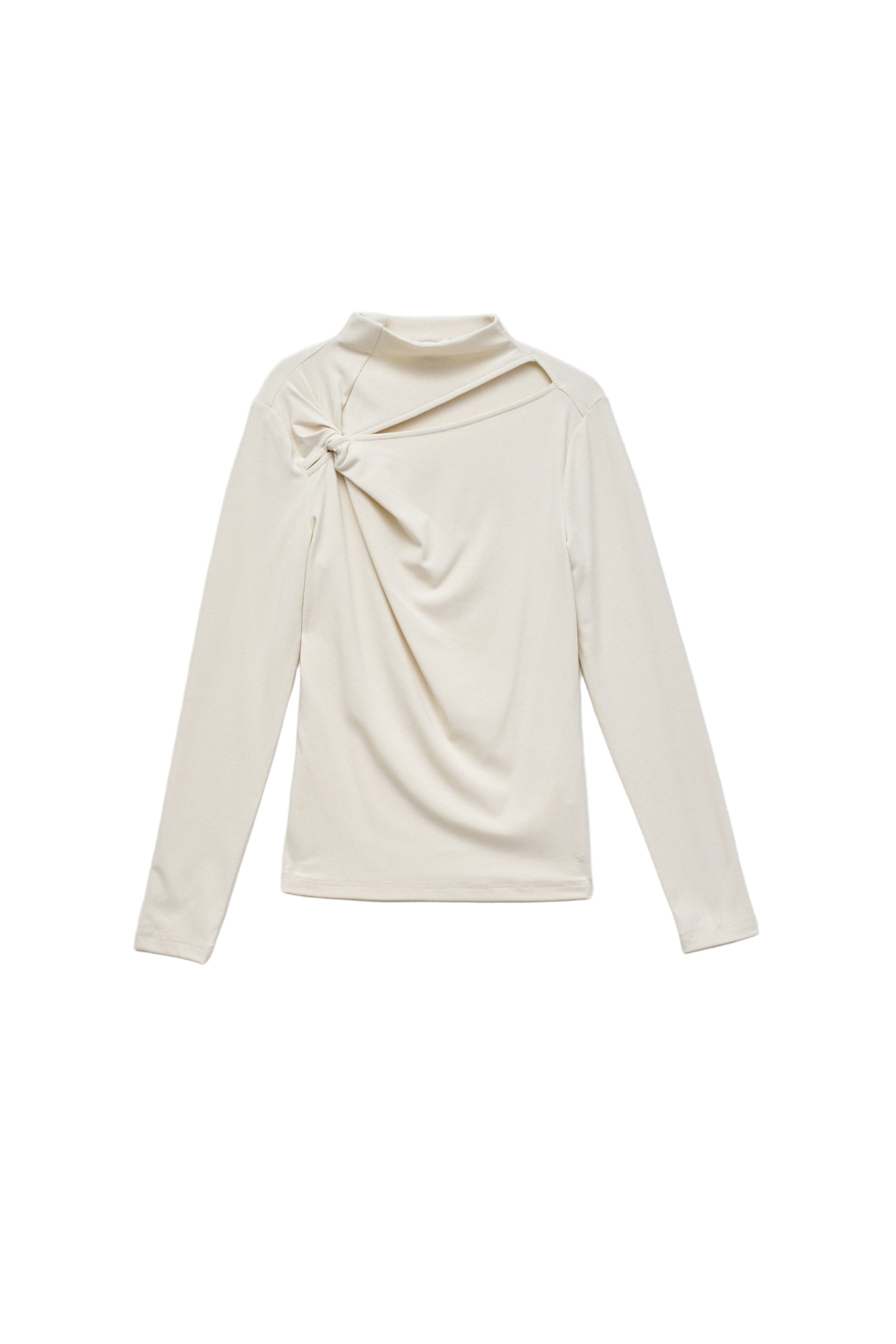Longsleeve With Twist Detail in Dark Pearl T-Shirts Salsa Jeans